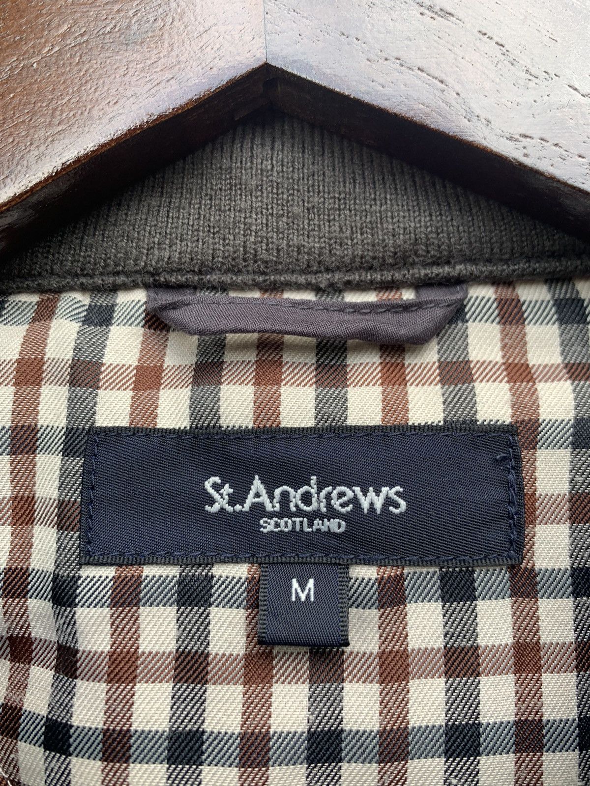 Japanese Brand ST.ANDREWS SCOTLAND Light Puffer Bomber Jacket Size US M / EU 48-50 / 2 - 9 Thumbnail
