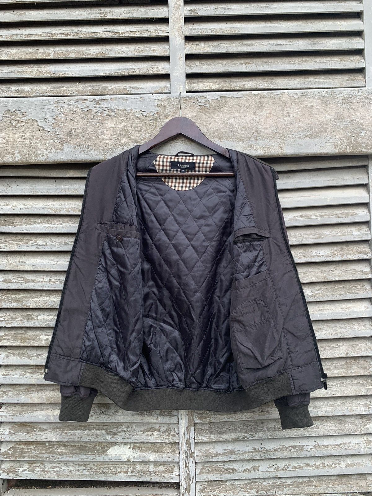 Japanese Brand ST.ANDREWS SCOTLAND Light Puffer Bomber Jacket Size US M / EU 48-50 / 2 - 10 Thumbnail