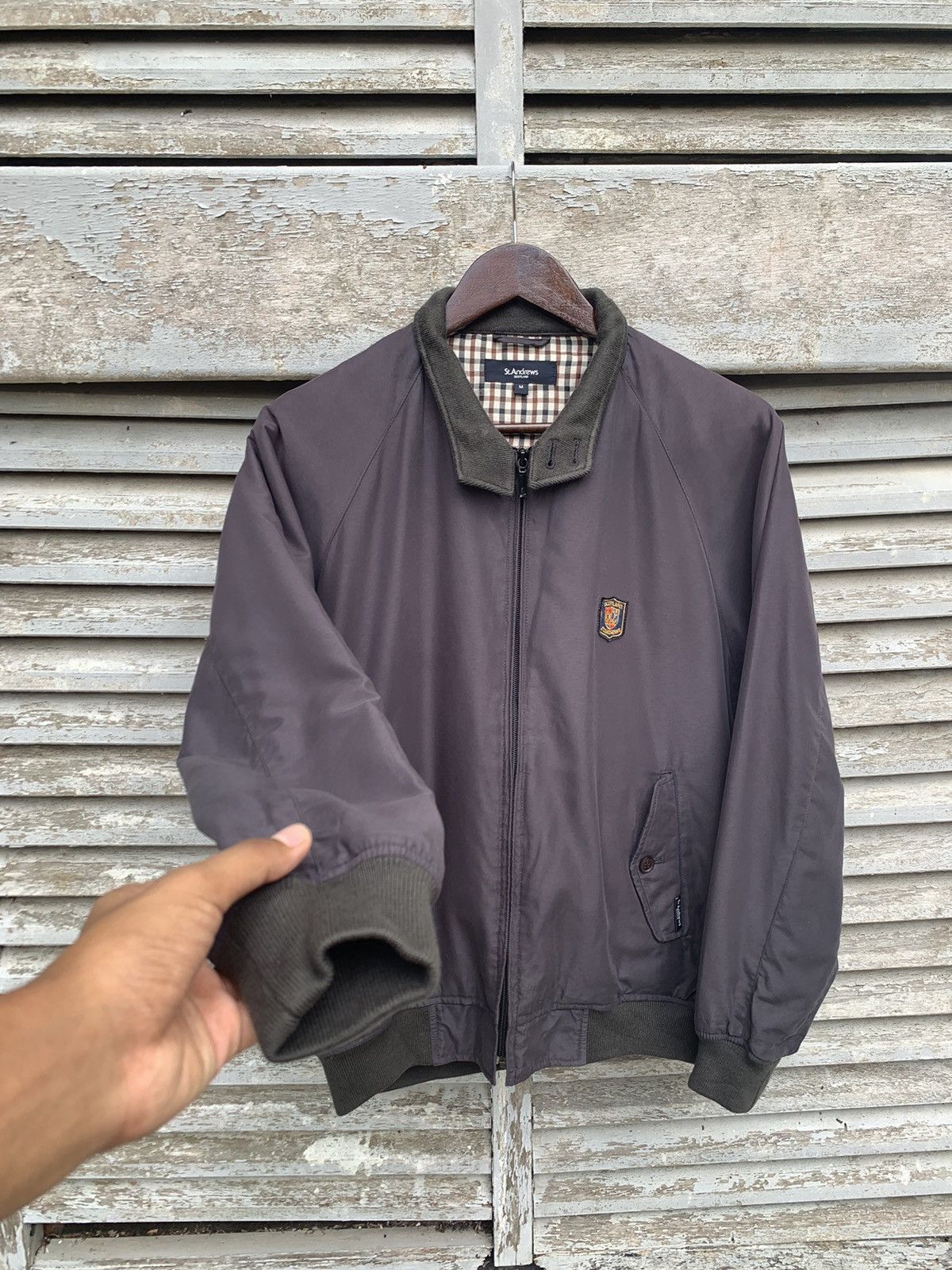 Japanese Brand ST.ANDREWS SCOTLAND Light Puffer Bomber Jacket Size US M / EU 48-50 / 2 - 6 Thumbnail