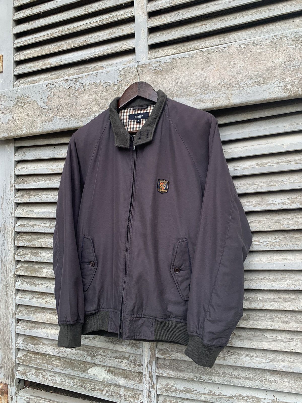 Japanese Brand ST.ANDREWS SCOTLAND Light Puffer Bomber Jacket Size US M / EU 48-50 / 2 - 2 Thumbnail