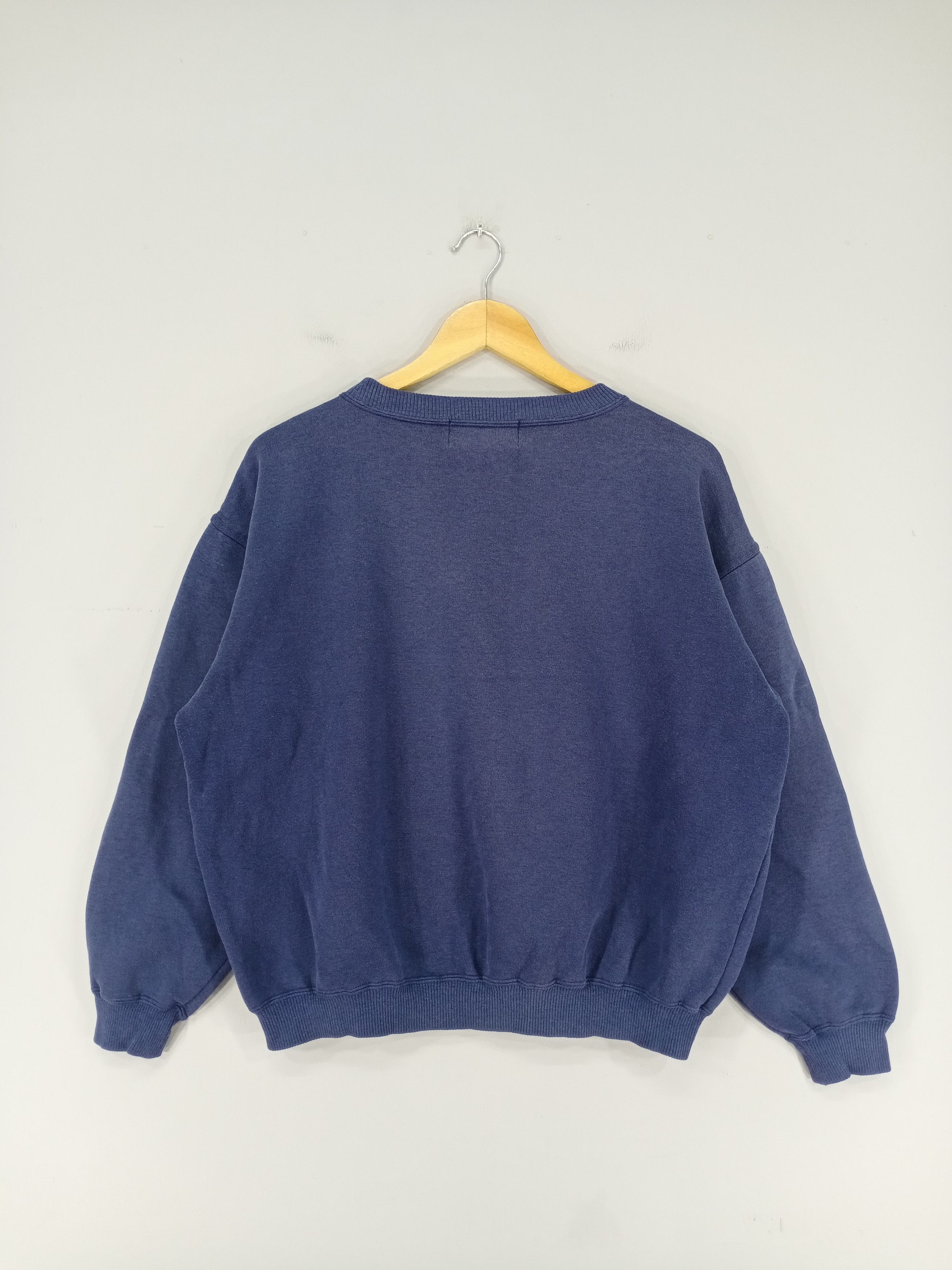 Disney × Peanuts × Vintage 💥RARE💥Vintage 90s Snoopy Woodstock Faded Blue Sweatshirt Size US M / EU 48-50 / 2 - 9 Thumbnail
