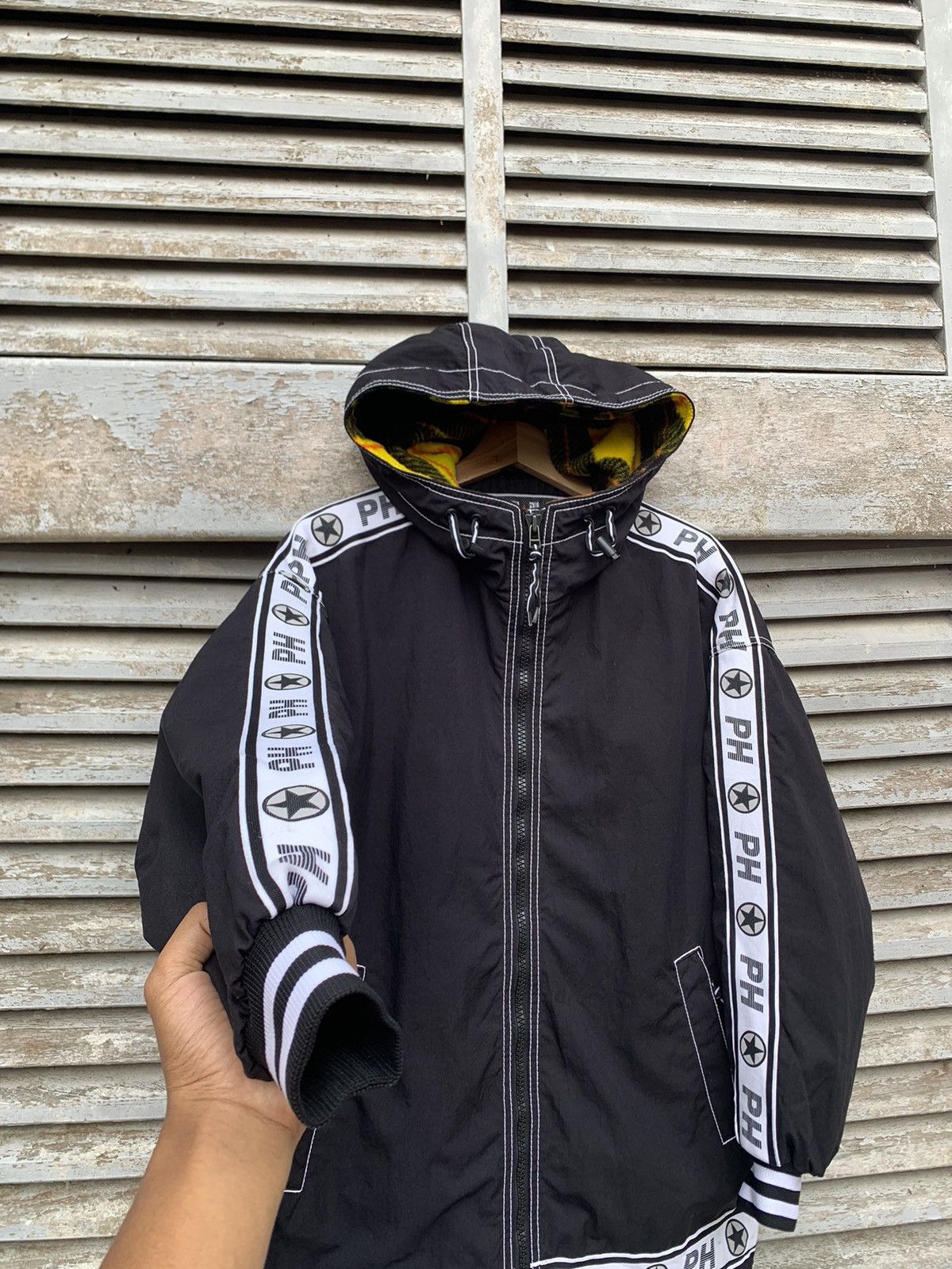 Japanese Brand 👹PHENIX PH Beautiful PH Stripe Hooded Jacket Size US L / EU 52-54 / 3 - 7 Thumbnail