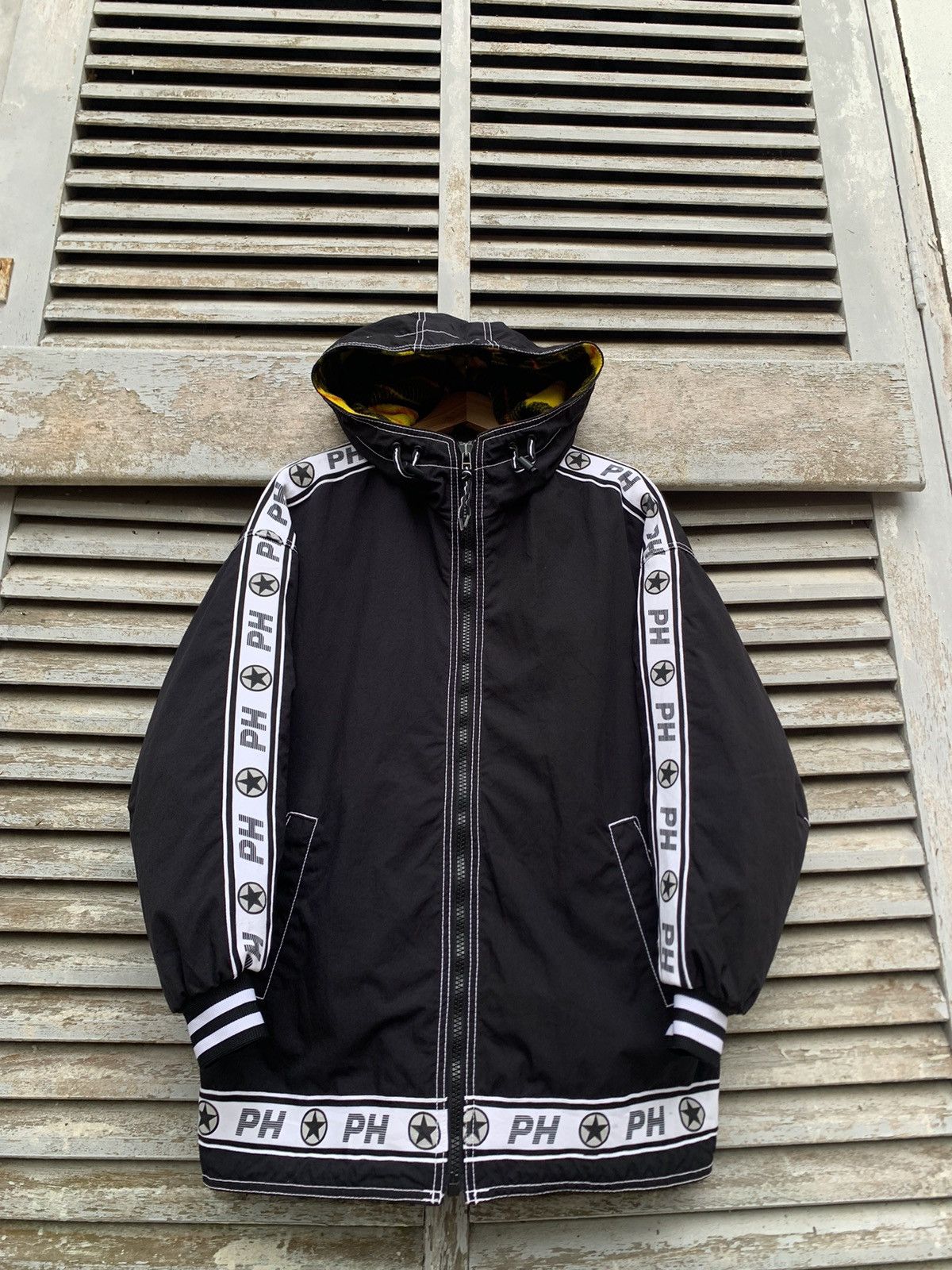 Japanese Brand 👹PHENIX PH Beautiful PH Stripe Hooded Jacket Size US L / EU 52-54 / 3 - 6 Thumbnail