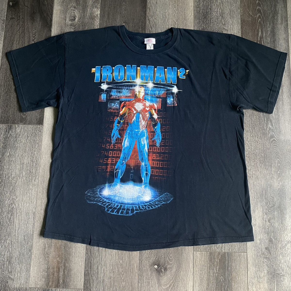 Marvel Comics Vintage 2000s Iron Man 2 Movie Marvel Comic Graphic Logo Tee Size US XL / EU 56 / 4 - 1 Thumbnail