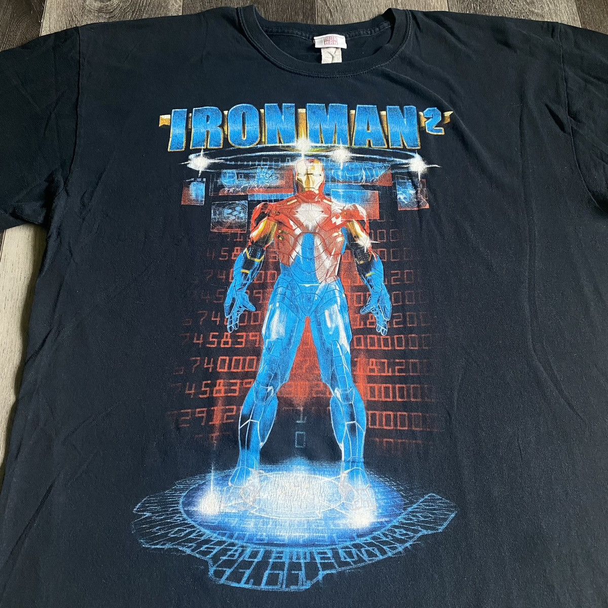 Marvel Comics Vintage 2000s Iron Man 2 Movie Marvel Comic Graphic Logo Tee Size US XL / EU 56 / 4 - 2 Thumbnail