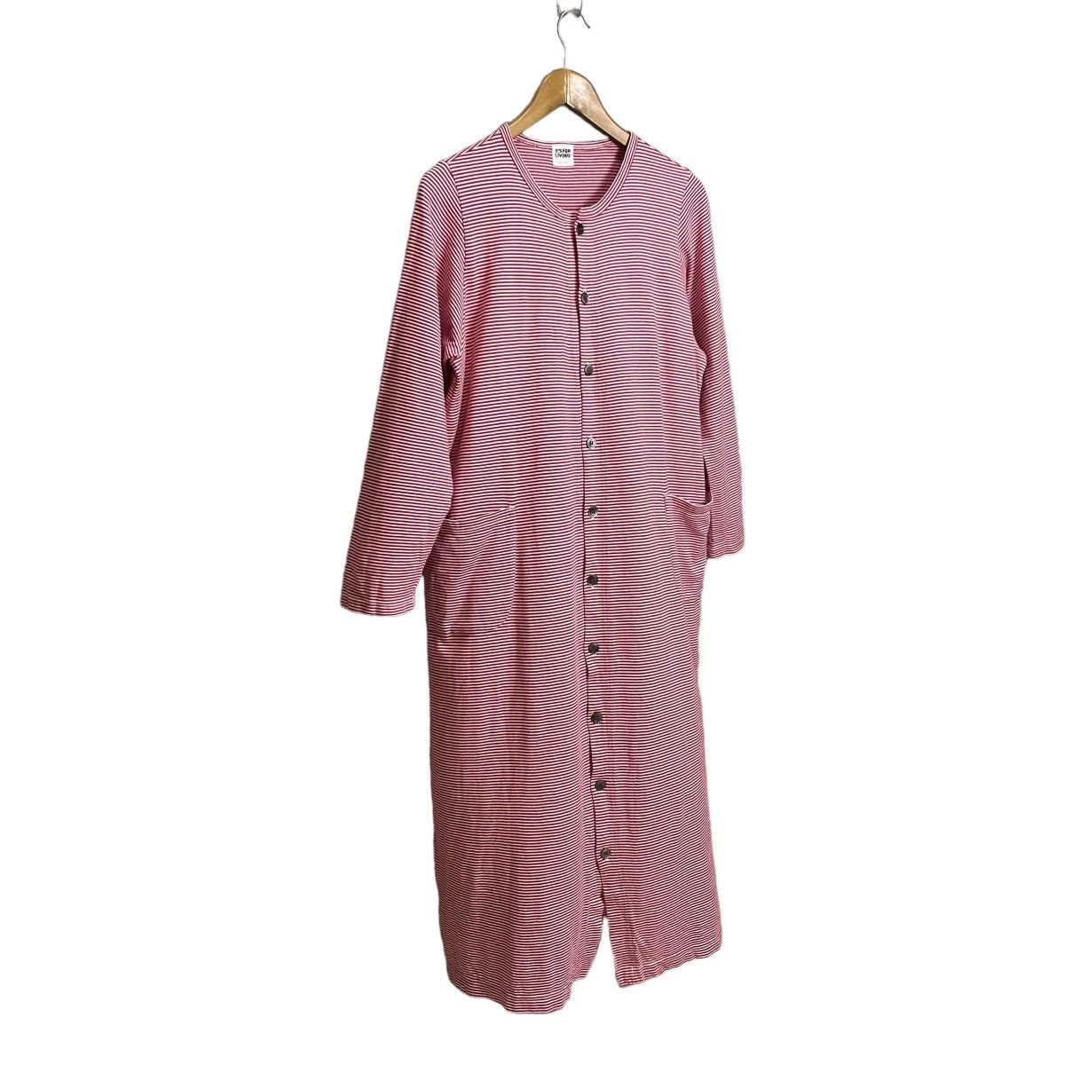 Japanese Brand × Y's × Yohji Yamamoto Y's For Living Basic by Yohji Yamamoto stripped button dress Size L / US 10 / IT 46 - 2 Thumbnail