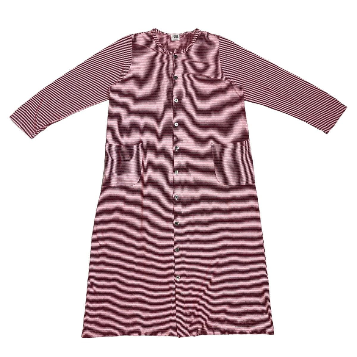 Japanese Brand × Y's × Yohji Yamamoto Y's For Living Basic by Yohji Yamamoto stripped button dress Size L / US 10 / IT 46 - 5 Thumbnail