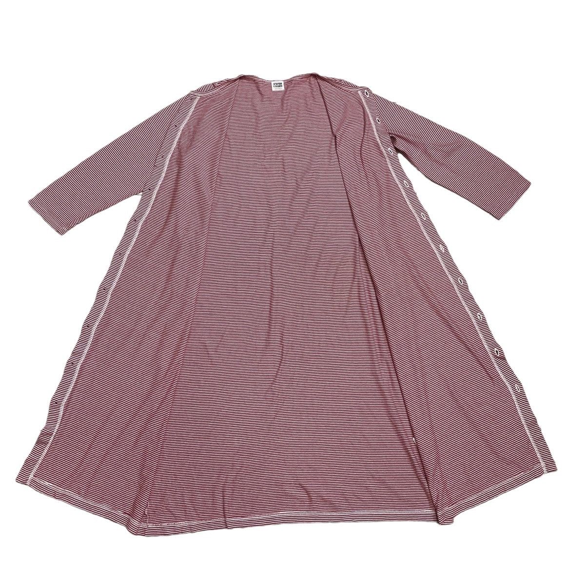 Japanese Brand × Y's × Yohji Yamamoto Y's For Living Basic by Yohji Yamamoto stripped button dress Size L / US 10 / IT 46 - 7 Thumbnail