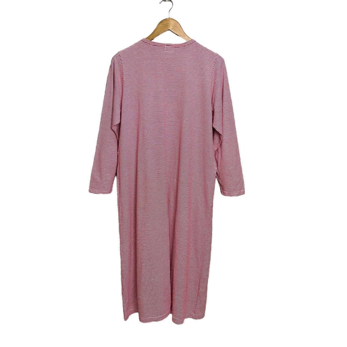 Japanese Brand × Y's × Yohji Yamamoto Y's For Living Basic by Yohji Yamamoto stripped button dress Size L / US 10 / IT 46 - 4 Thumbnail