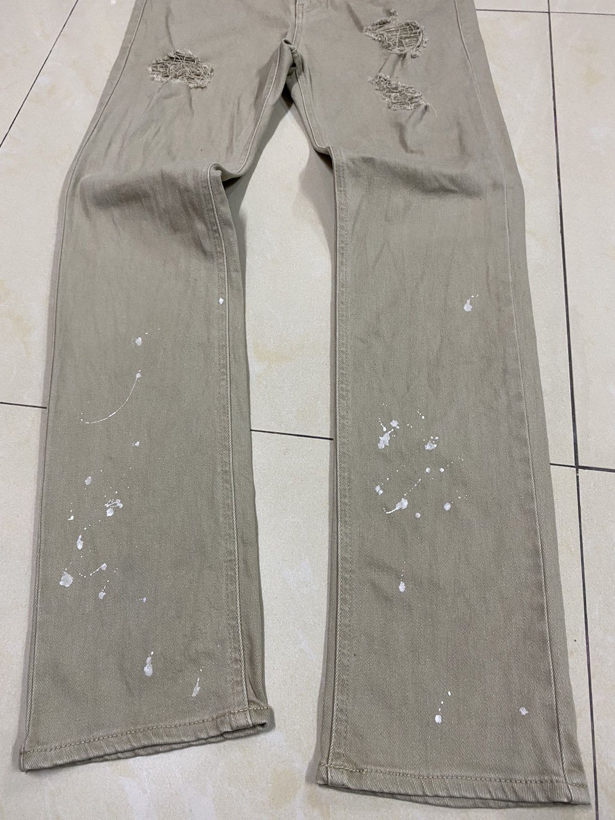 Japanese Brand Jack Rose Distressed Painter Denim