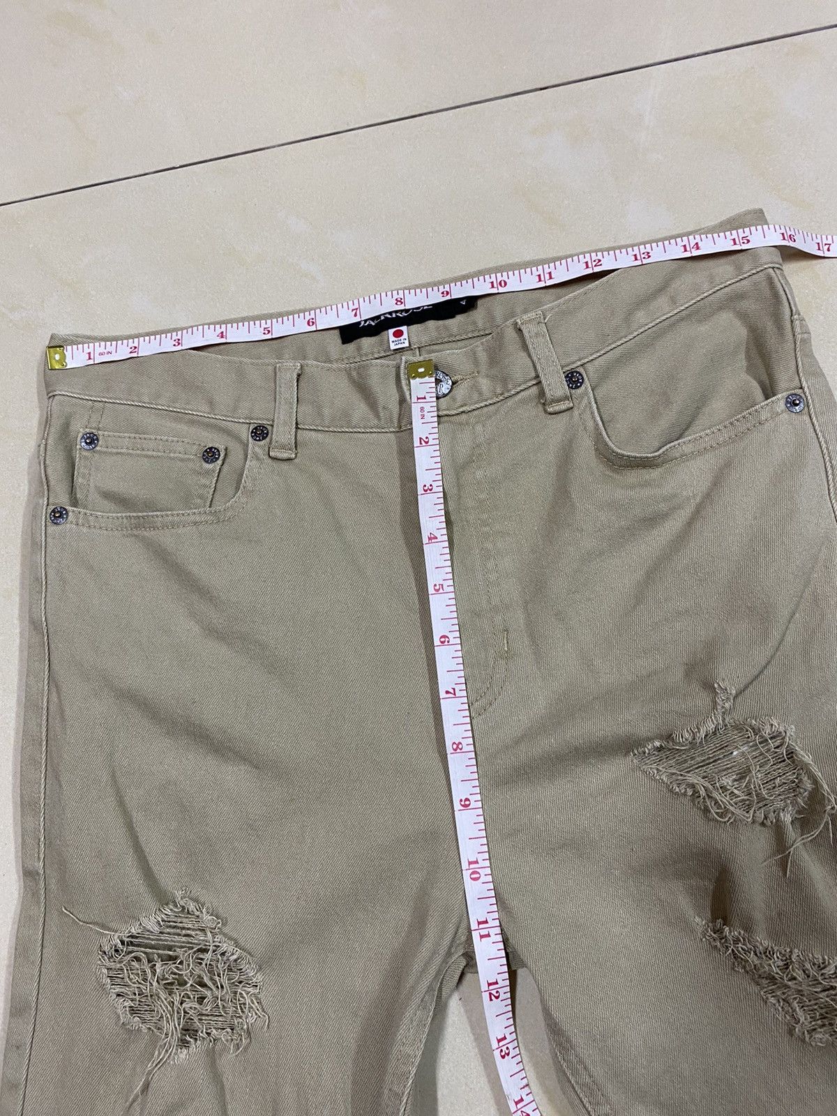 Japanese Brand Jack Rose Distressed Painter Denim