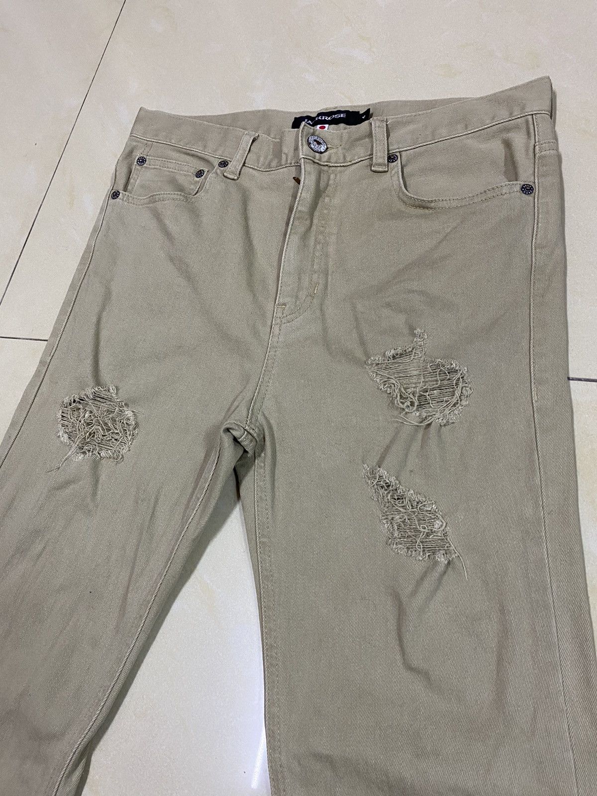 Japanese Brand Jack Rose Distressed Painter Denim