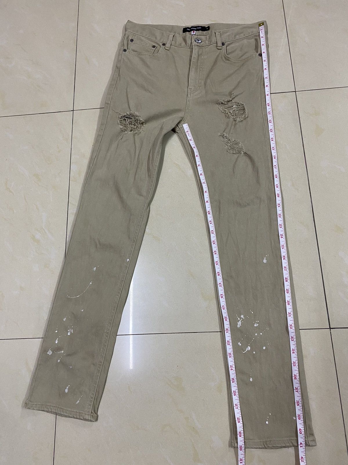 Japanese Brand Jack Rose Distressed Painter Denim