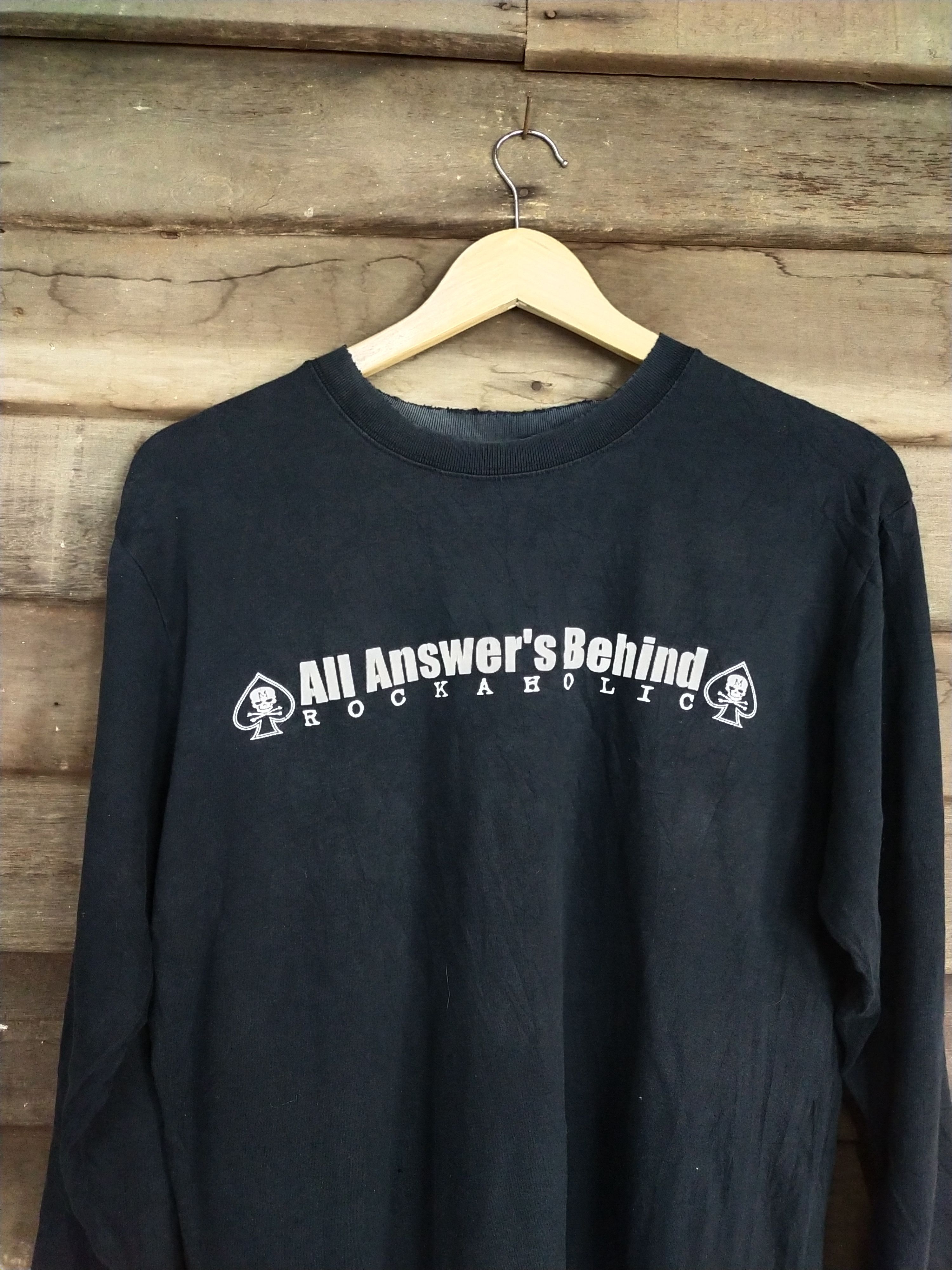 Japanese Brand Rockaholic black T-shirt #S205 Size US M / EU 48-50 / 2 - 2 Thumbnail