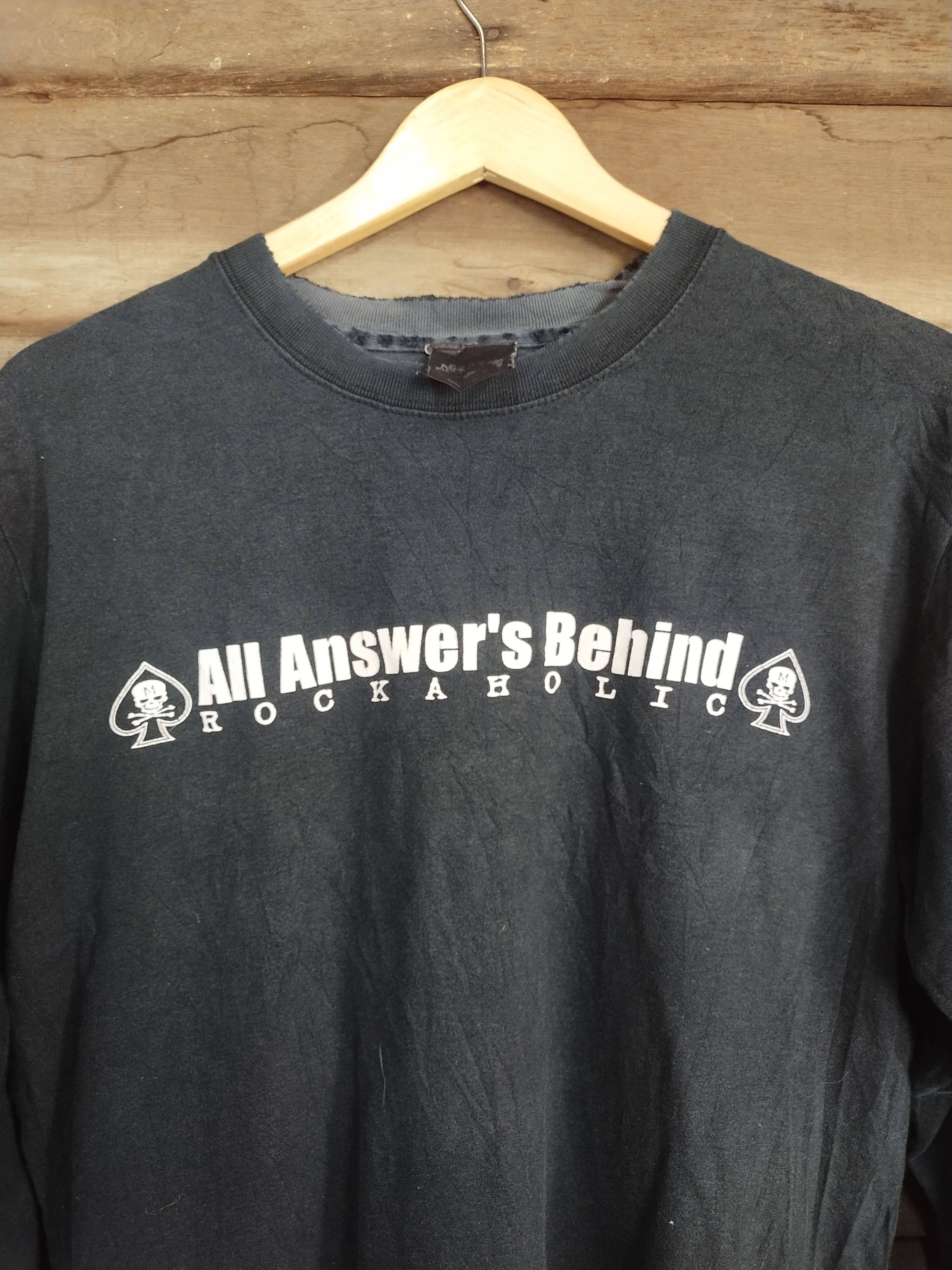 Japanese Brand Rockaholic black T-shirt #S205 Size US M / EU 48-50 / 2 - 3 Thumbnail