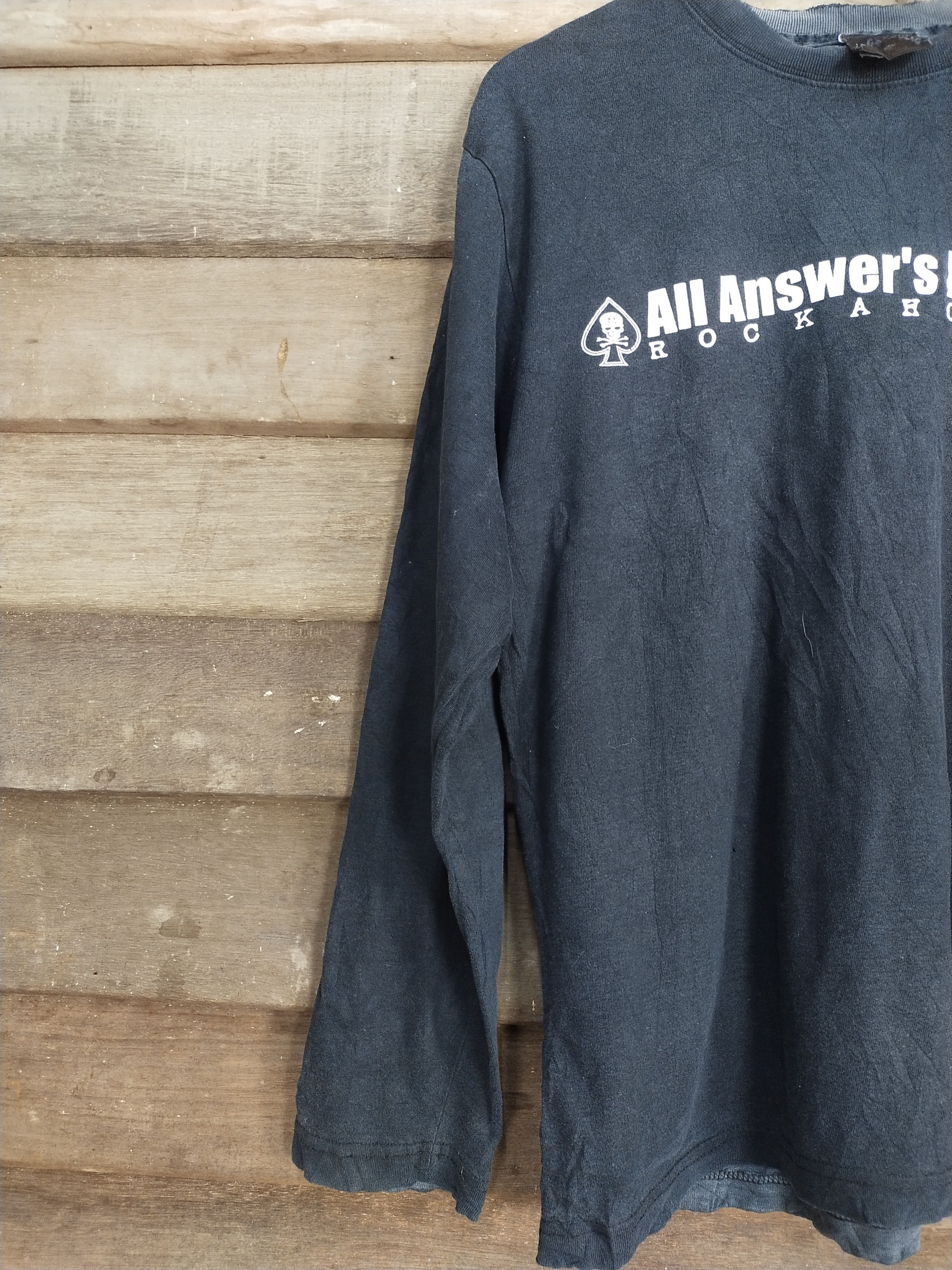 Japanese Brand Rockaholic black T-shirt #S205 Size US M / EU 48-50 / 2 - 6 Thumbnail