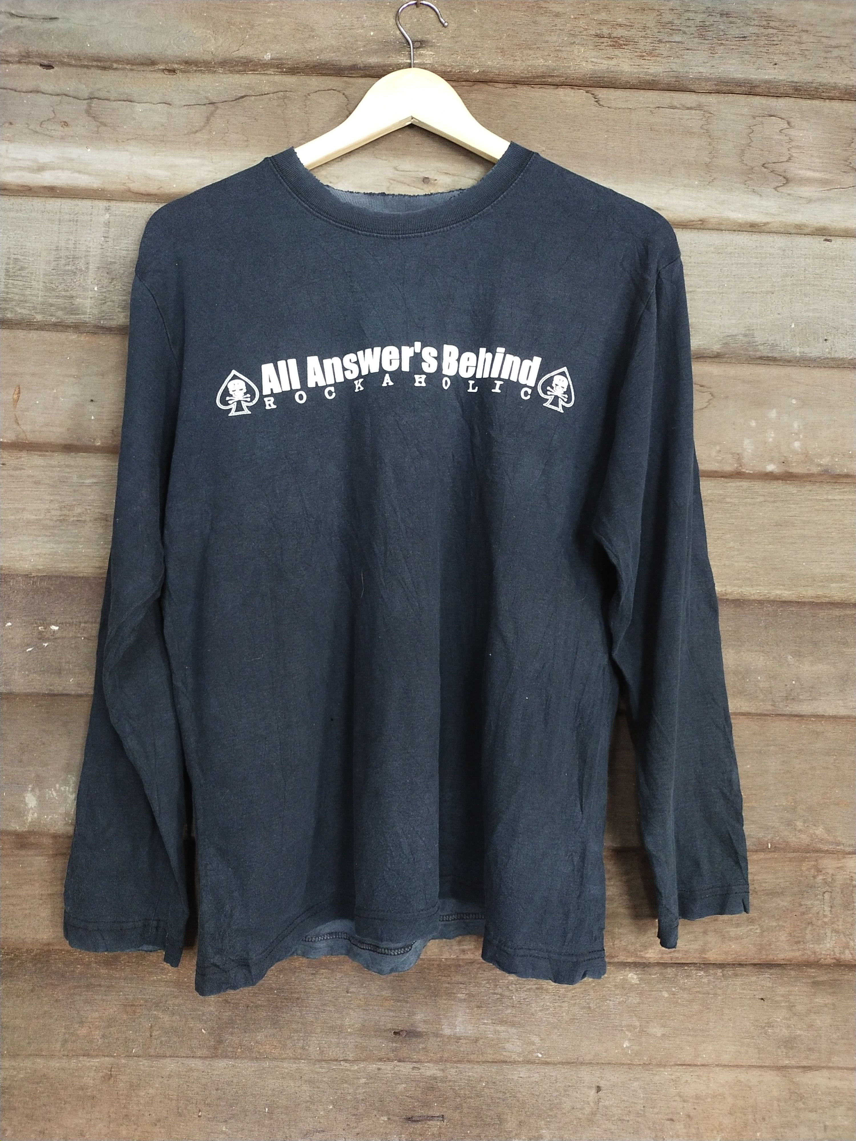 Japanese Brand Rockaholic black T-shirt #S205 Size US M / EU 48-50 / 2 - 1 Thumbnail