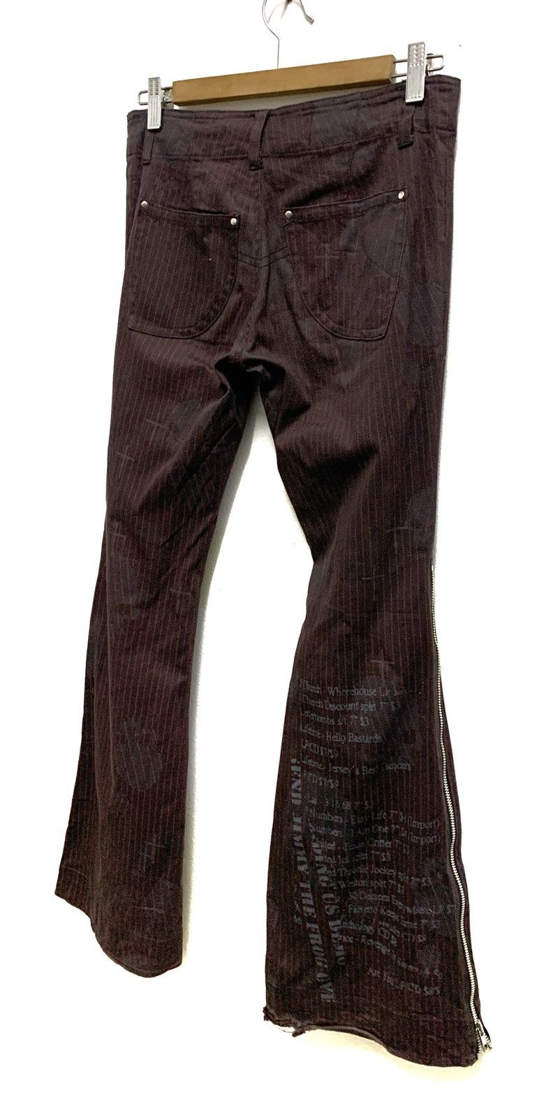 Seditionaries Flare Pants with Zipper on Legs For Women. Size 28" / US 6 / IT 42 - 9 Thumbnail