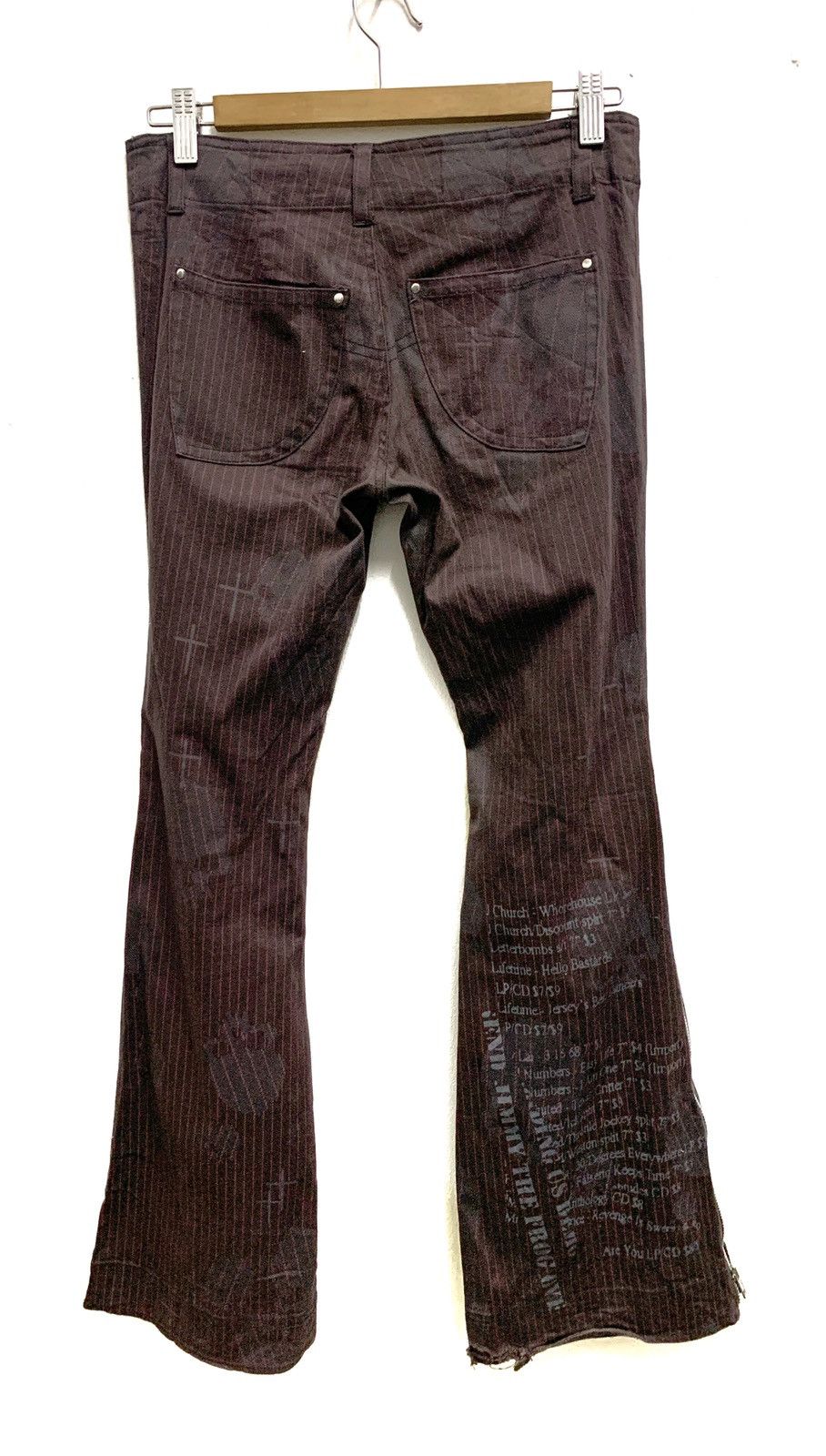 Seditionaries Flare Pants with Zipper on Legs For Women. Size 28" / US 6 / IT 42 - 8 Thumbnail