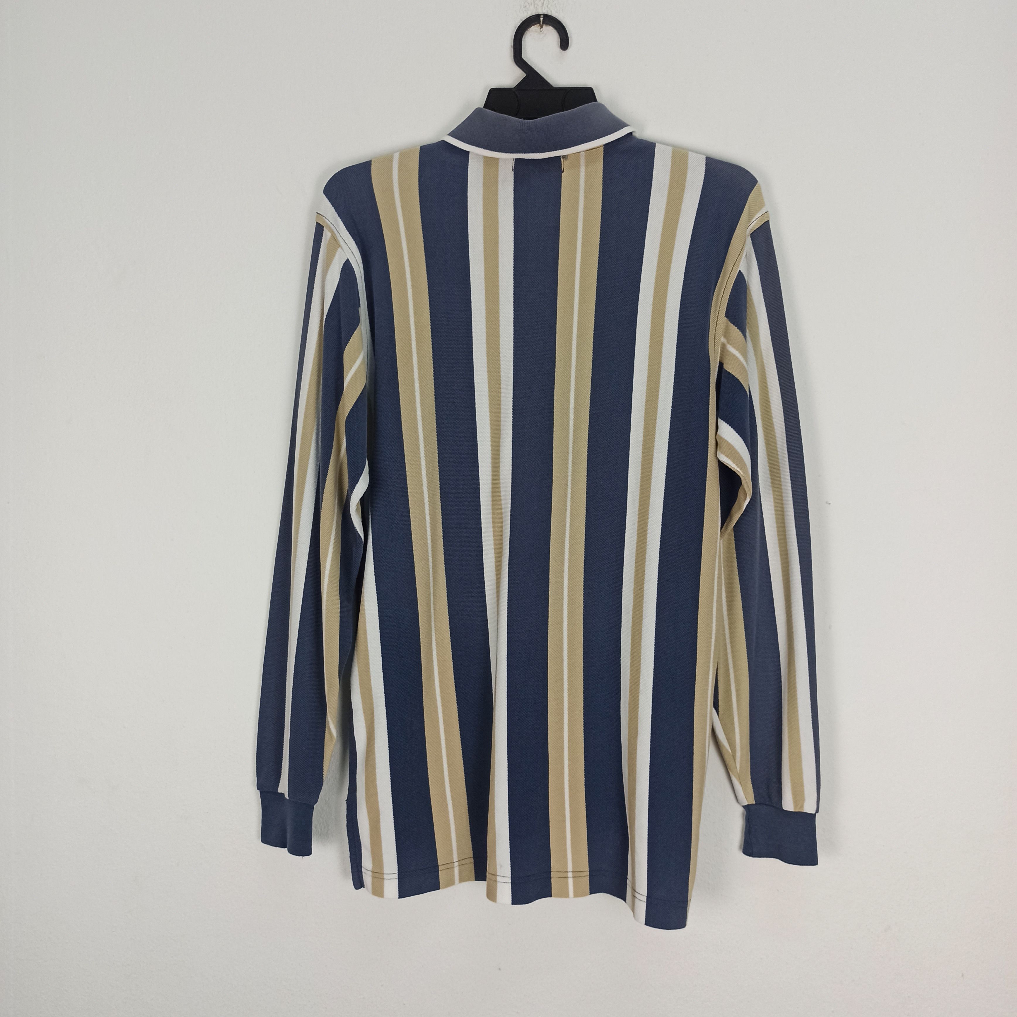 Vintage Vintage Yves Saint Laurent Long Sleeve Polo Size US M / EU 48-50 / 2 - 11 Thumbnail