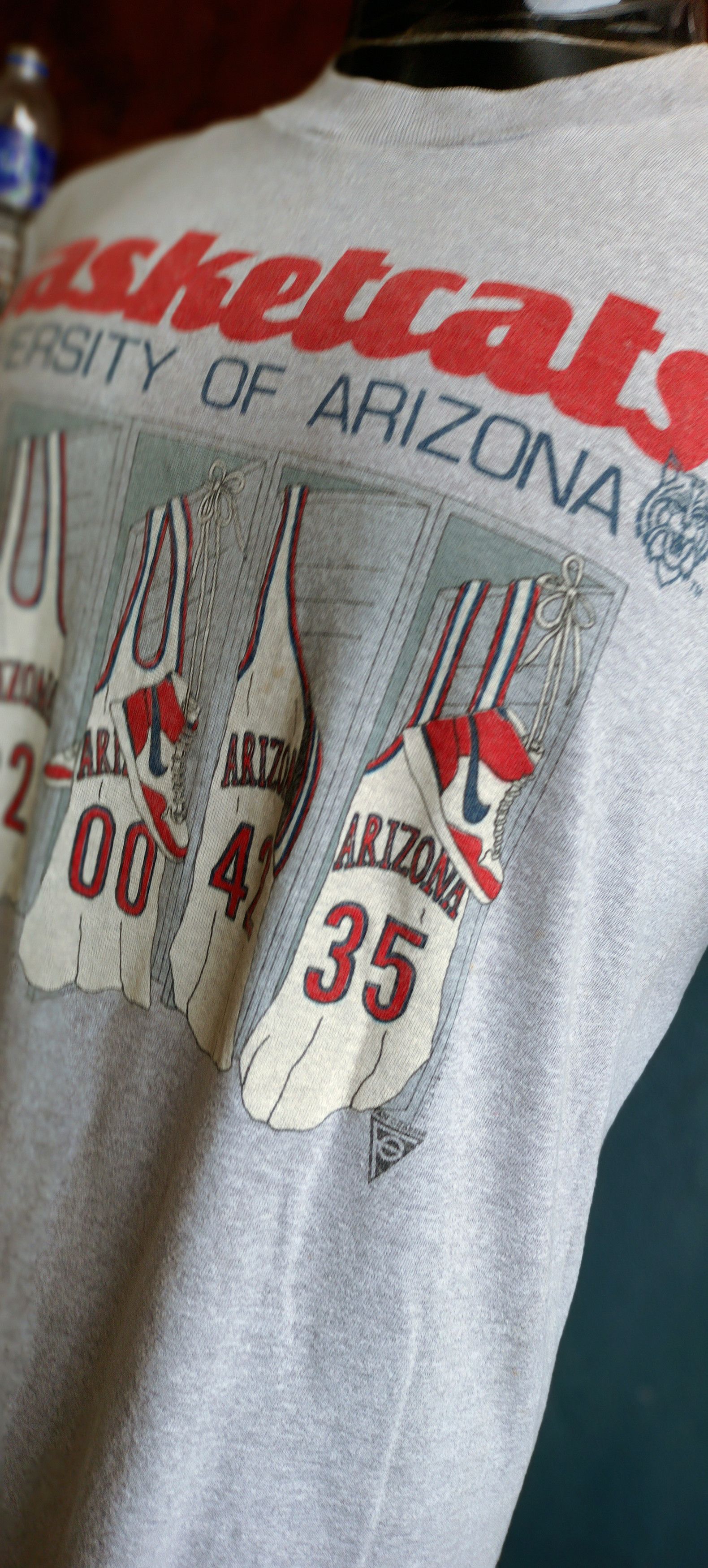 NBA Vintage 90s 🔥Basketcats University Of Arizona Basketball Size US XL / EU 56 / 4 - 2 Thumbnail