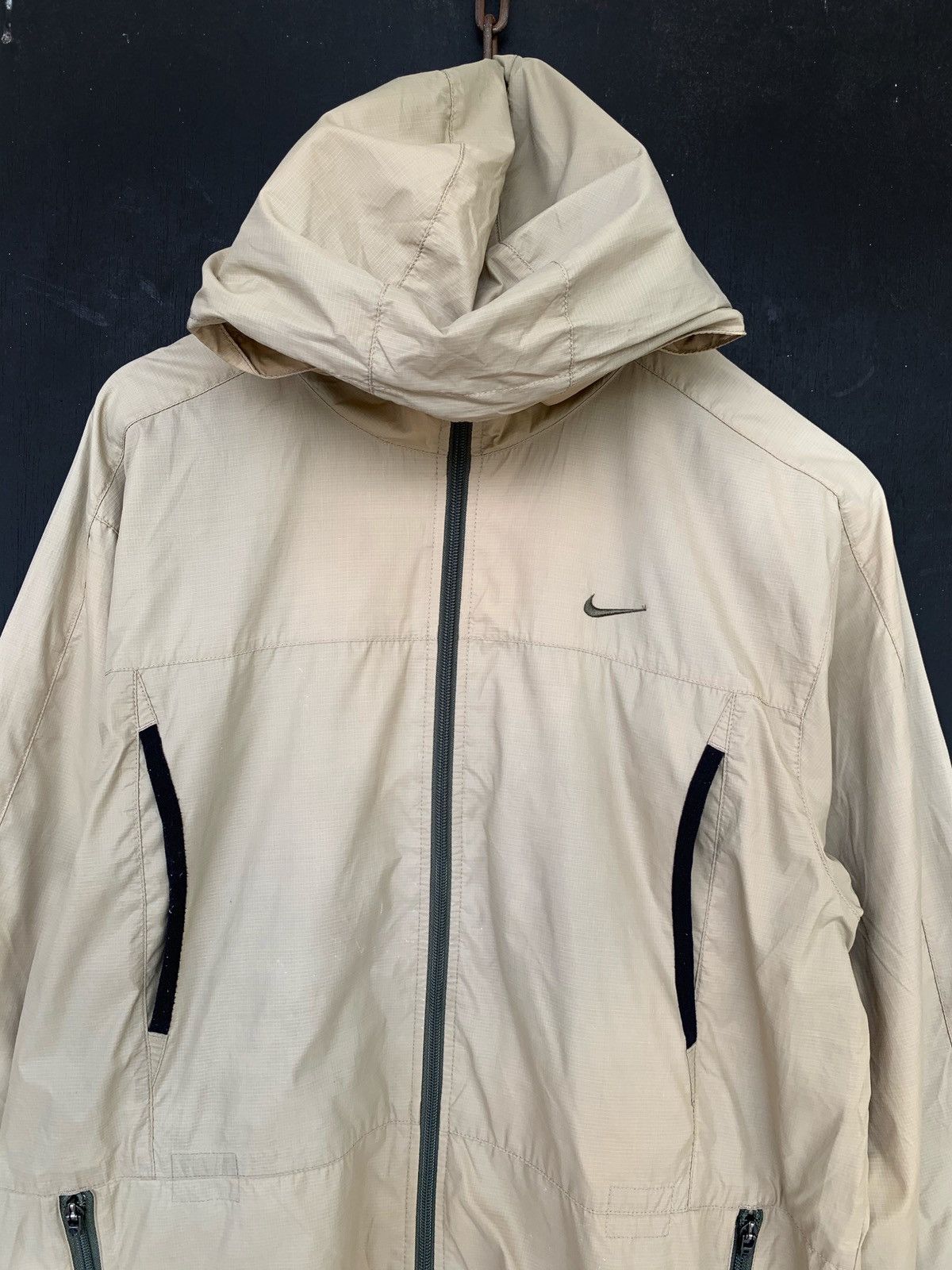 Nike Vintage Nike Zipper Hoodie Windbreaker. Size US L / EU 52-54 / 3 - 2 Thumbnail
