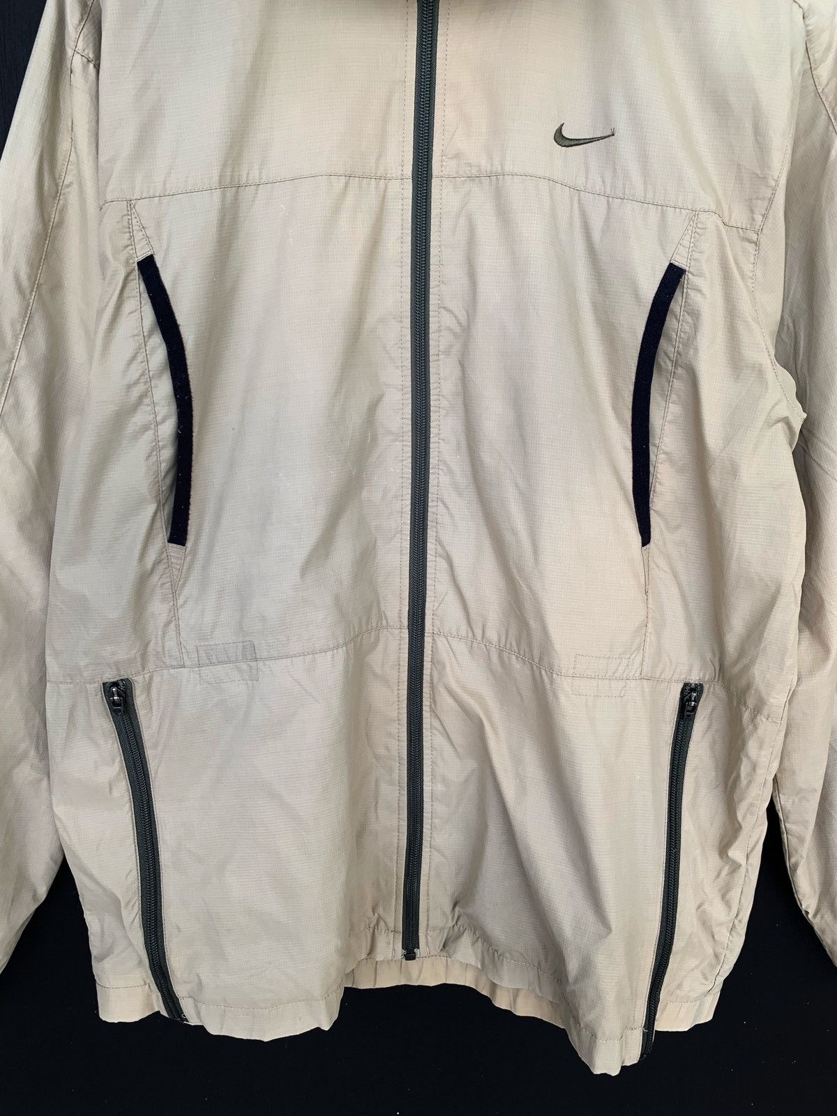 Nike Vintage Nike Zipper Hoodie Windbreaker. Size US L / EU 52-54 / 3 - 3 Thumbnail