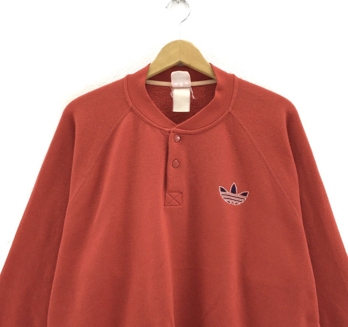 Adidas Vintage 90s Adidas Half Button Sweatshirt Size US XL / EU 56 / 4 - 4 Thumbnail
