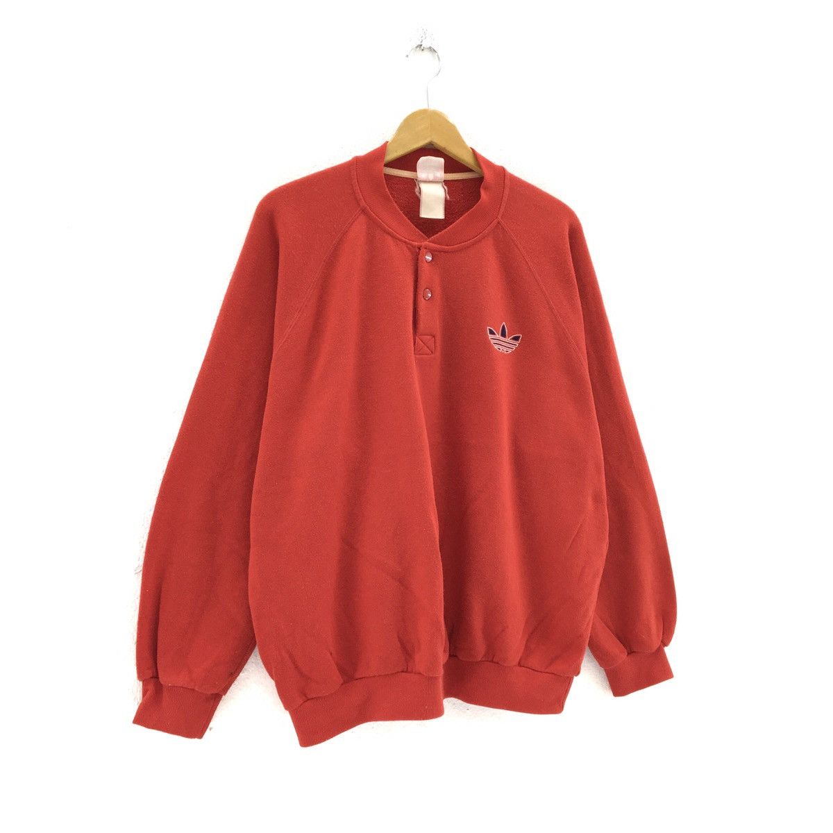 Adidas Vintage 90s Adidas Half Button Sweatshirt Size US XL / EU 56 / 4 - 3 Thumbnail
