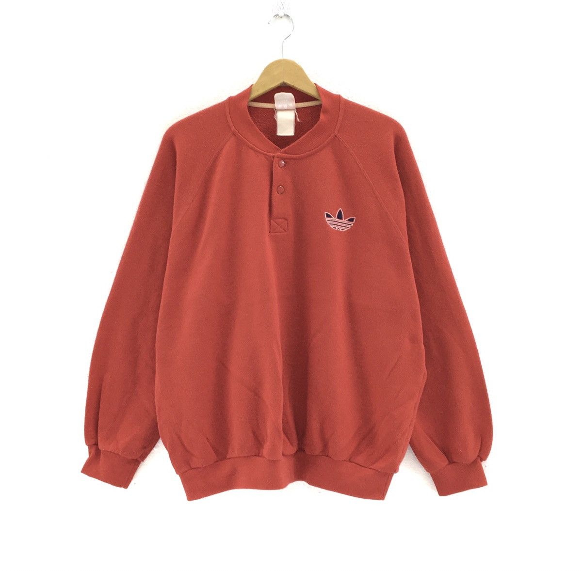 Adidas Vintage 90s Adidas Half Button Sweatshirt Size US XL / EU 56 / 4 - 1 Thumbnail