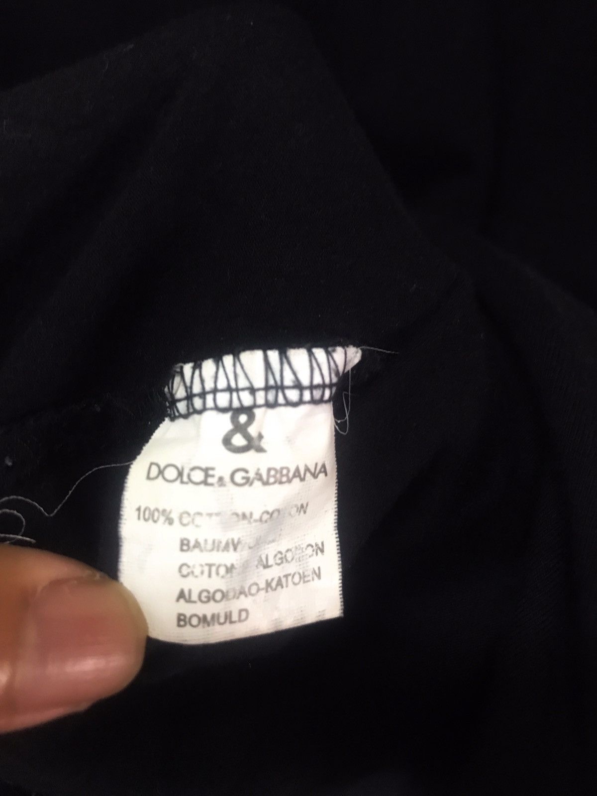 Dolce & Gabbana Longsleeve neck buttons tee. Size US L / EU 52-54 / 3 - 9 Thumbnail