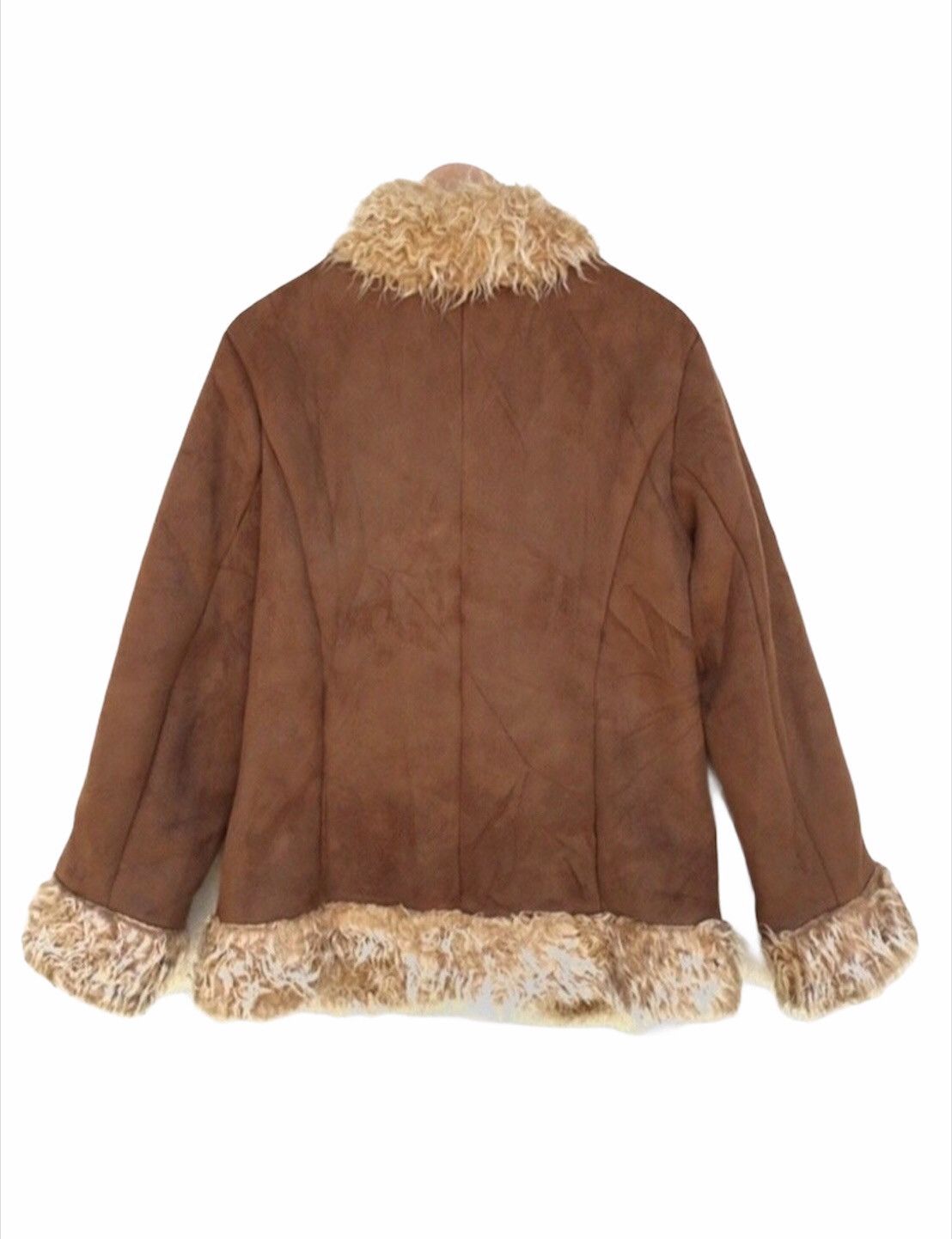 Japanese Brand 🔥Heart Brand Faux Sherling Lining Suede Waiscoat Size M / US 6-8 / IT 42-44 - 2 Thumbnail