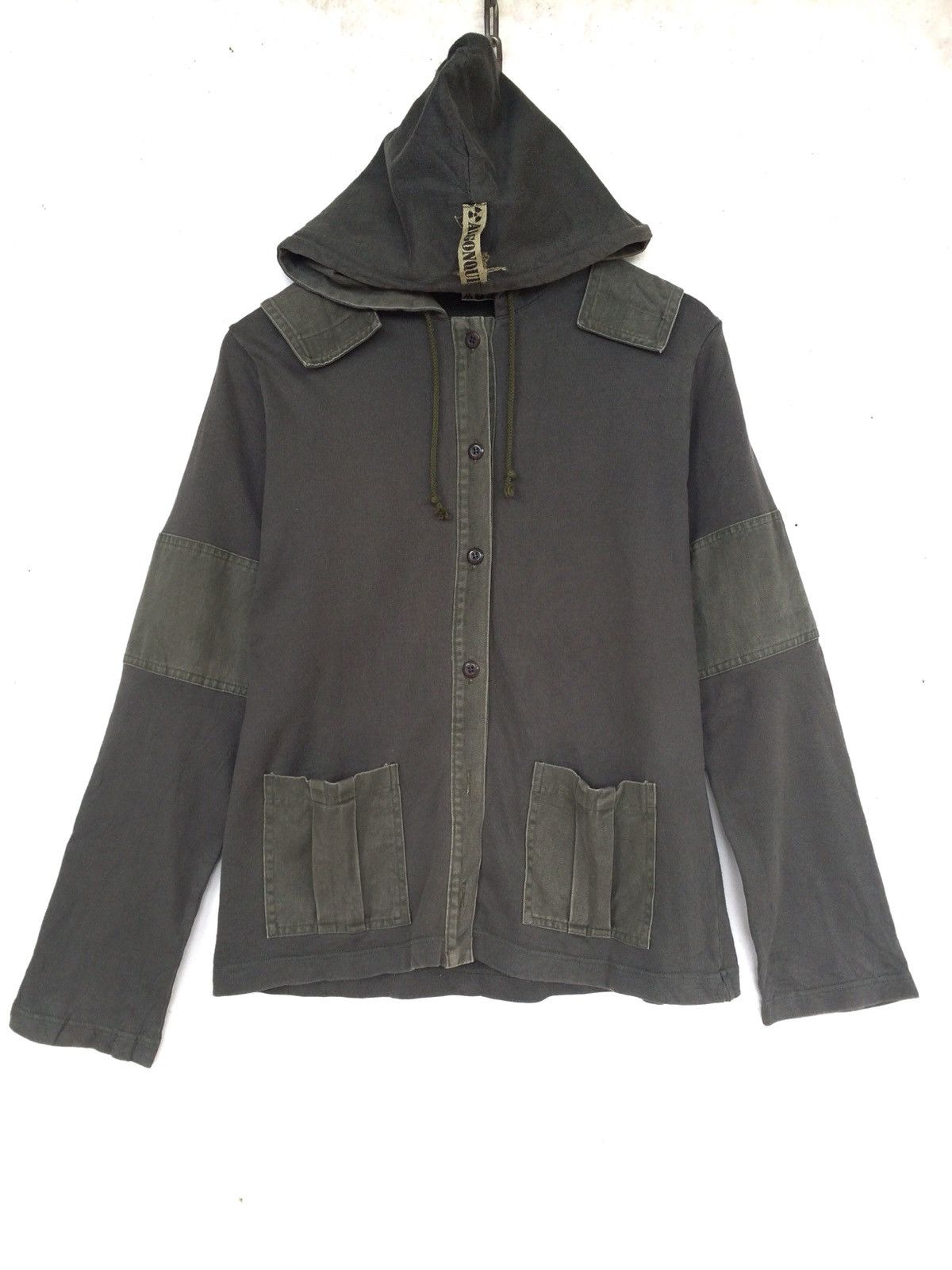 Japanese Brand BUTTON UPS LONGSLEEVE SHIRT DOUBLE POCKETS WITH HOODIE Size US M / EU 48-50 / 2 - 1 Thumbnail