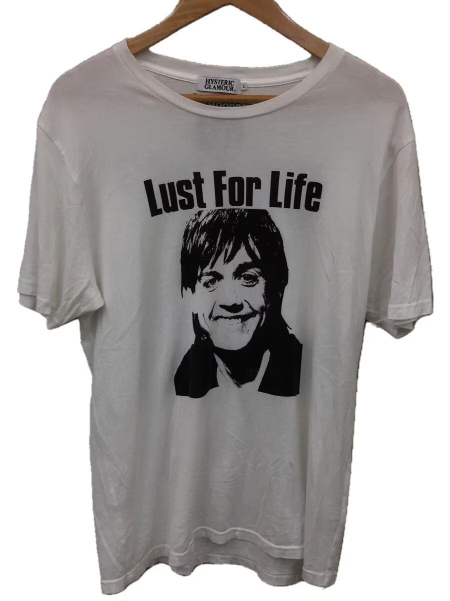 image of Hysteric Glamour Iggy Pop "lust For Life" Tee in White, Men's (Size Large)