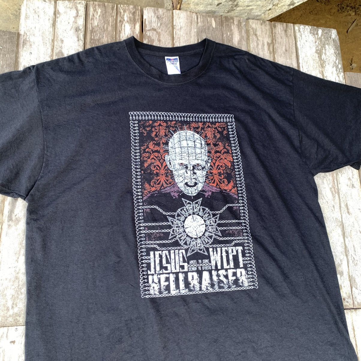 Vintage Vintage 90s Hellraiser Horror Movie Tee Size US XXL / EU 58 / 5 - 2 Thumbnail