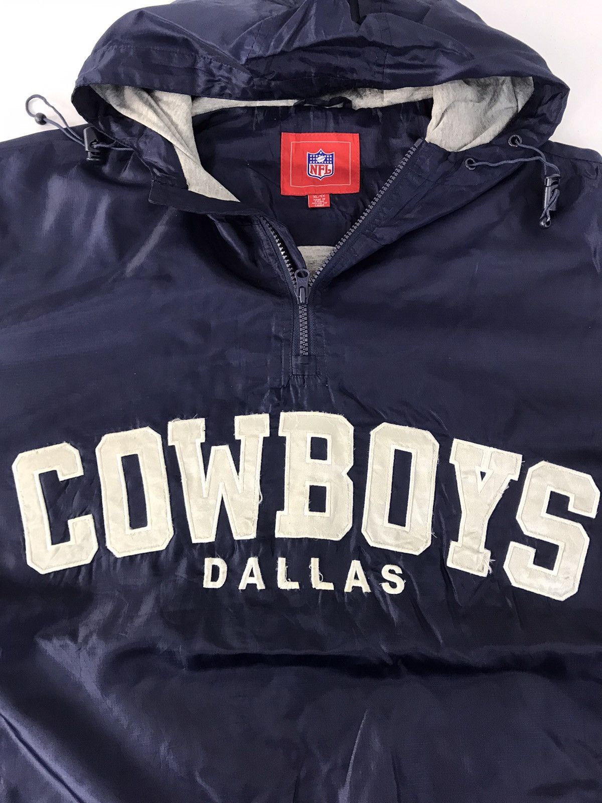 NFL NFL Cowboys Dallas Half Zip Hooded Jacket Embroidery Logo Size US XL / EU 56 / 4 - 3 Thumbnail