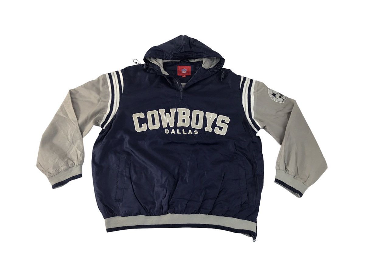 NFL NFL Cowboys Dallas Half Zip Hooded Jacket Embroidery Logo Size US XL / EU 56 / 4 - 1 Thumbnail