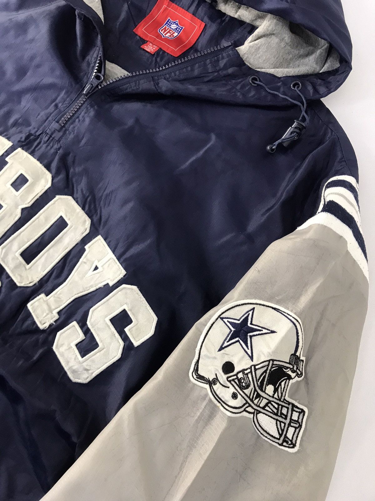 NFL NFL Cowboys Dallas Half Zip Hooded Jacket Embroidery Logo Size US XL / EU 56 / 4 - 4 Thumbnail