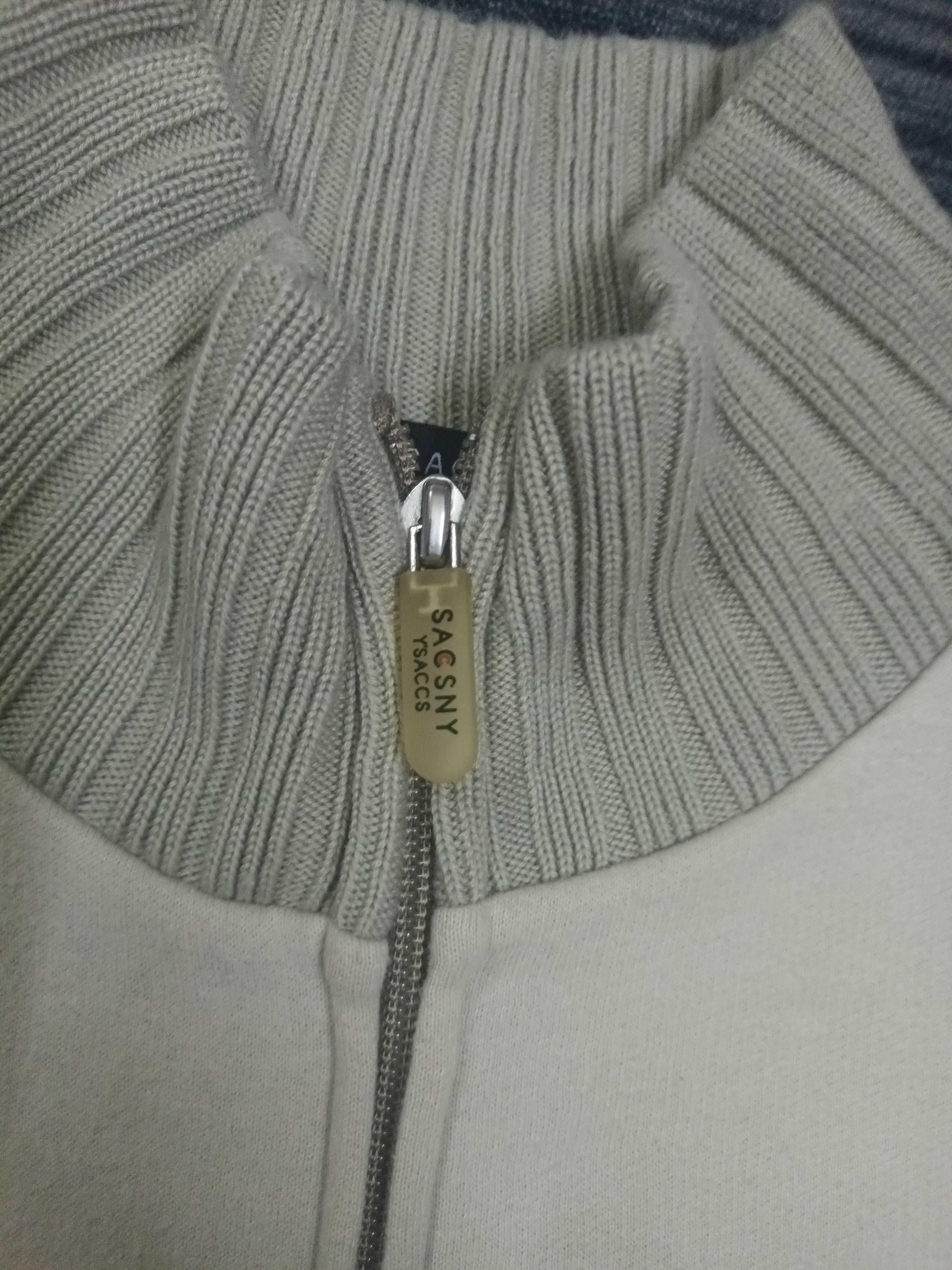 Japanese Brand × Yohji Yamamoto 🔥 SACSNY YSACCS BY YOHJI YAMAMOTO ZIPPER KNIT SWEATER 🔥 Size US L / EU 52-54 / 3 - 7 Thumbnail