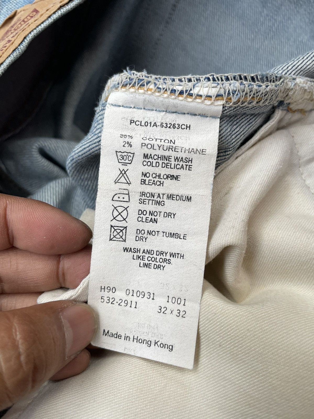 Levi's Vintage 2001 Levis 532 e Distresed Size US 34 / EU 50 - 14 Thumbnail