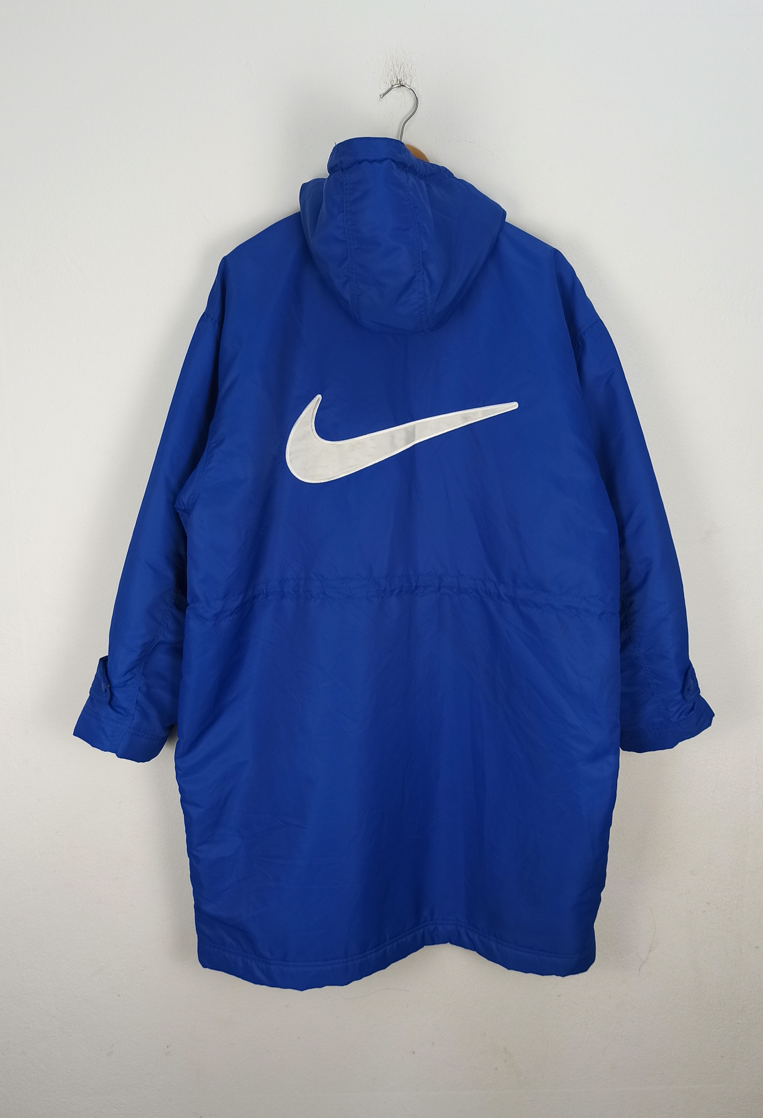 Nike Rare🔥 Nike 90's Big Logo Center Long Winter Jacket Size US L / EU 52-54 / 3 - 1 Thumbnail