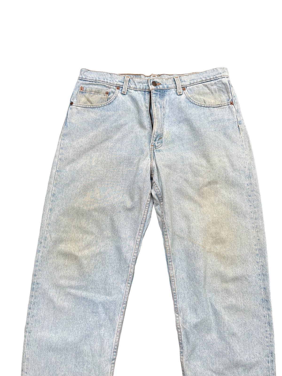 Levi's × Vintage Vintage 1995 Levis 555 Aging Faded Stone Wash Size US 37 - 4 Thumbnail