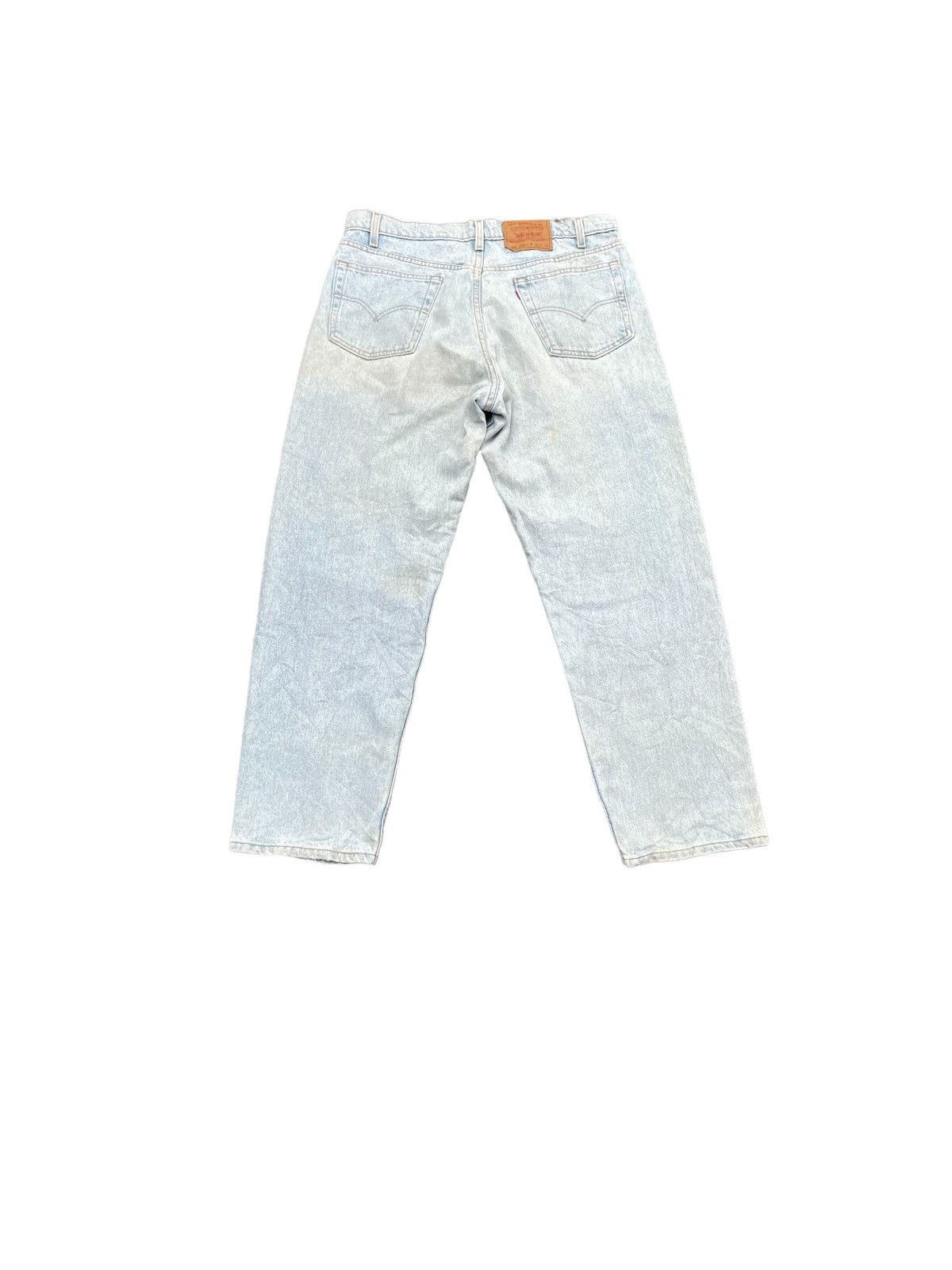 Levi's × Vintage Vintage 1995 Levis 555 Aging Faded Stone Wash Size US 37 - 8 Thumbnail