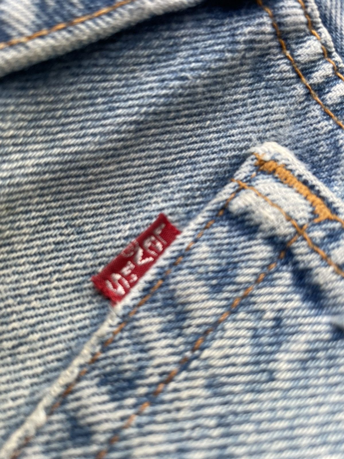 Levi's Levis 501 e Canada Aging Faded Distressed Denim Size US 31 - 12 Thumbnail