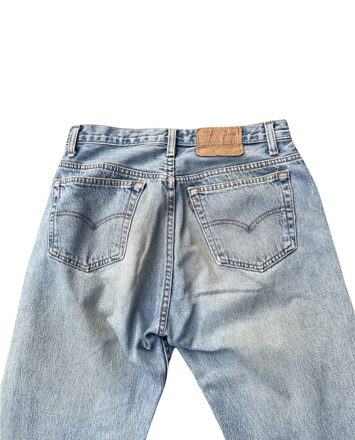 Levi's Levis 501 e Canada Aging Faded Distressed Denim Size US 31 - 8 Thumbnail