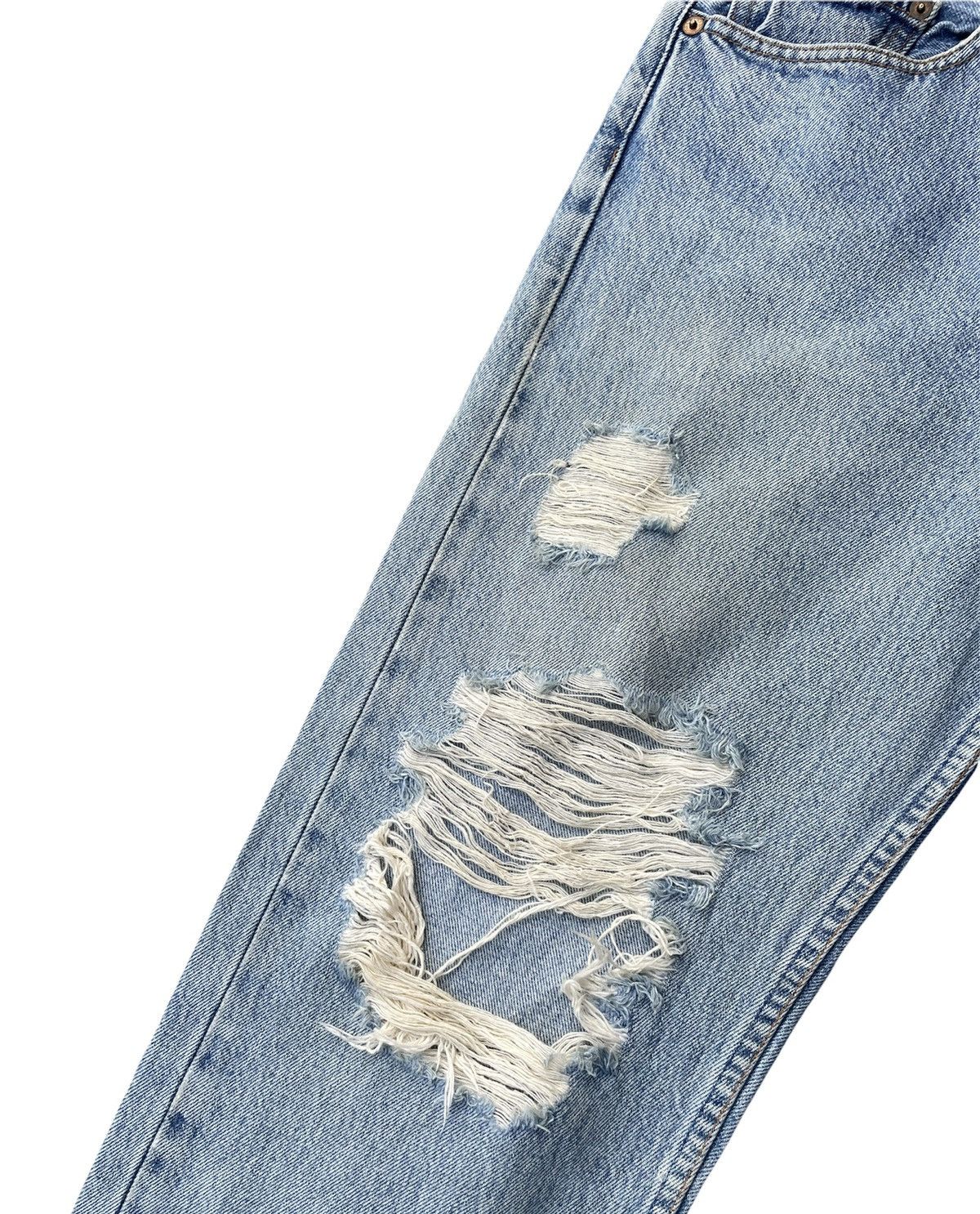Levi's Levis 501 e Canada Aging Faded Distressed Denim Size US 31 - 5 Thumbnail