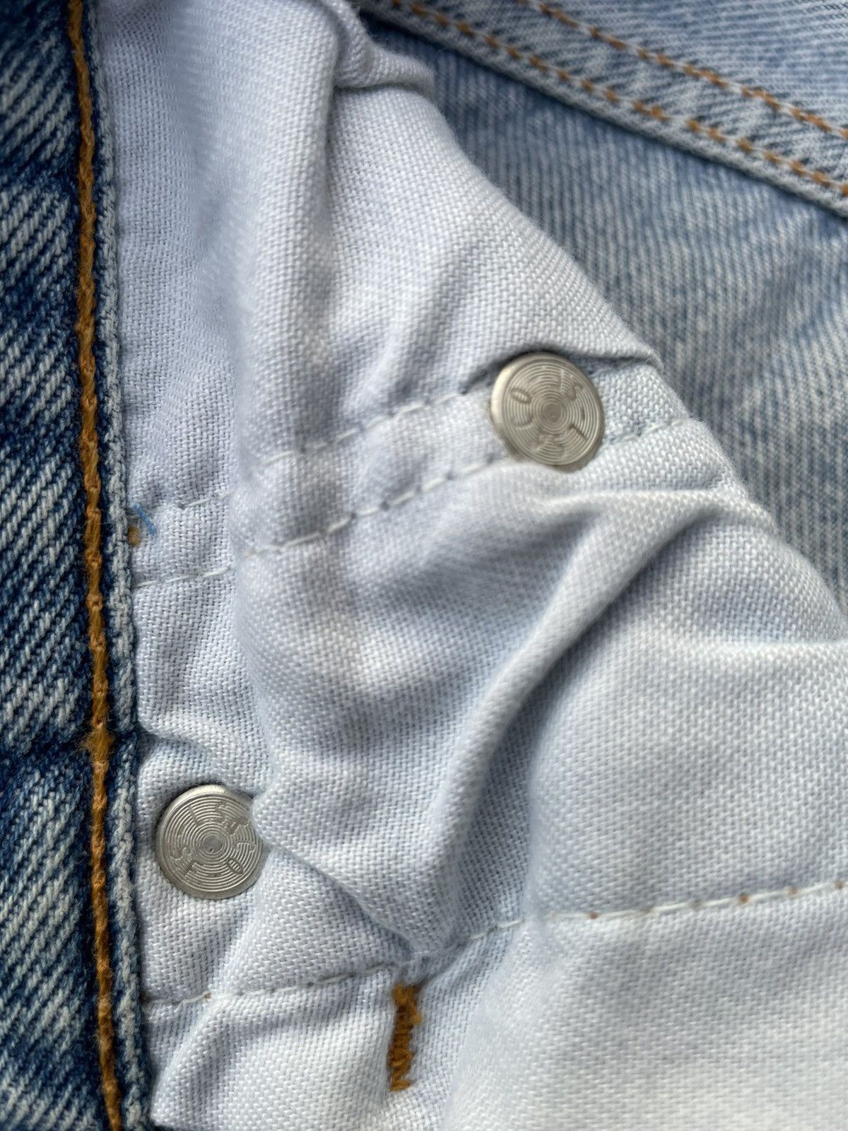 Levi's Levis 501 e Canada Aging Faded Distressed Denim Size US 31 - 13 Thumbnail