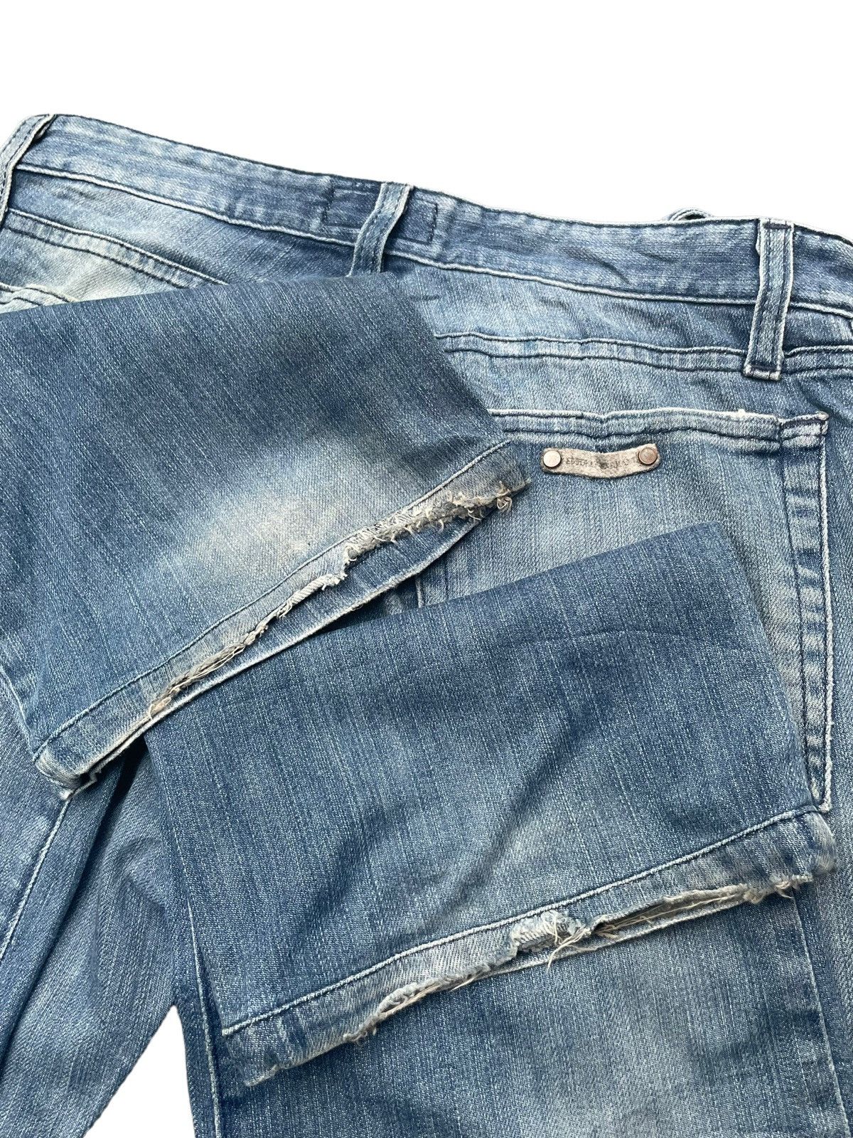 Designer Emporio Armani Distresed Denim Size US 31 - 10 Thumbnail