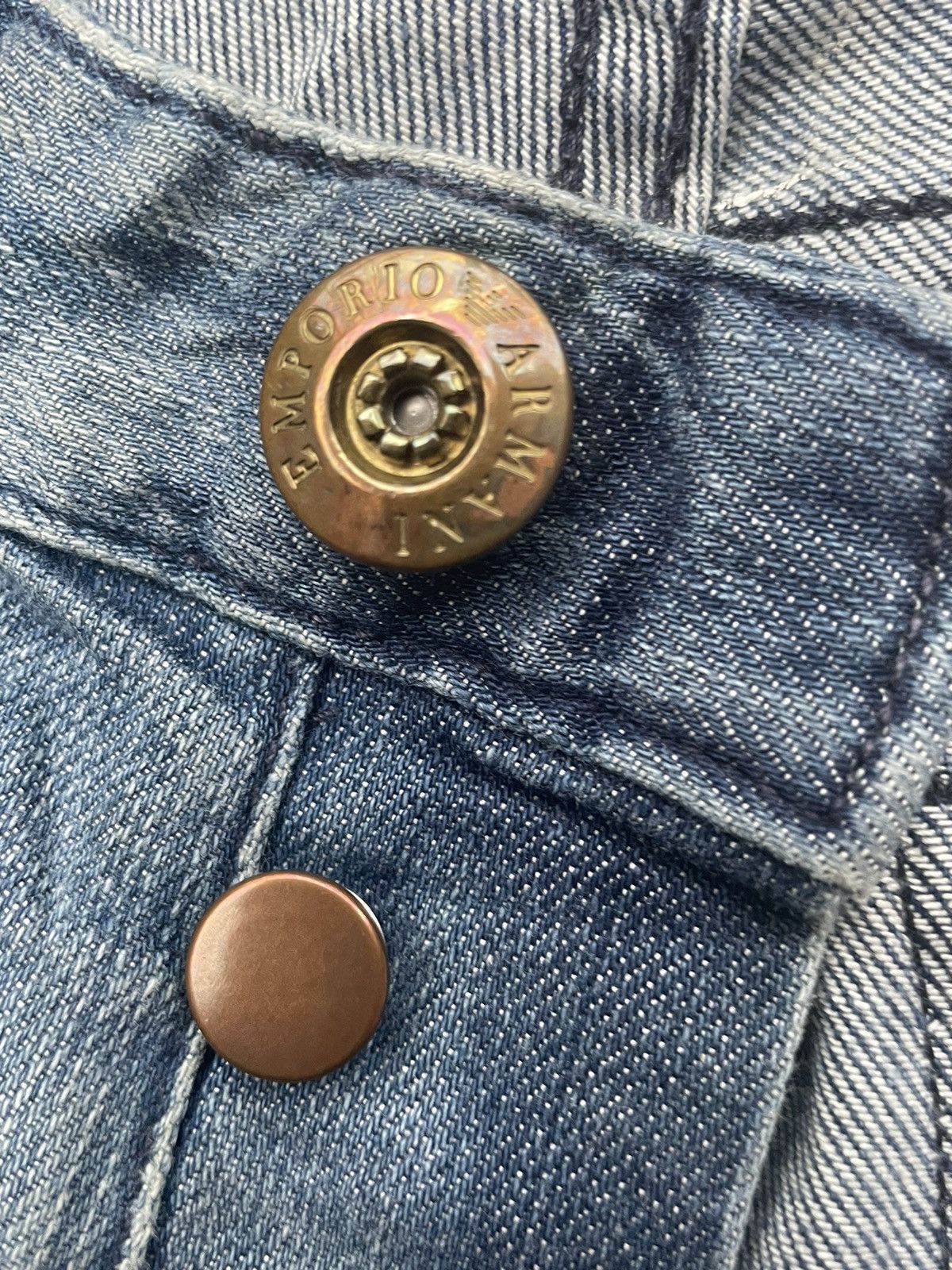 Designer Emporio Armani Distresed Denim Size US 31 - 16 Thumbnail