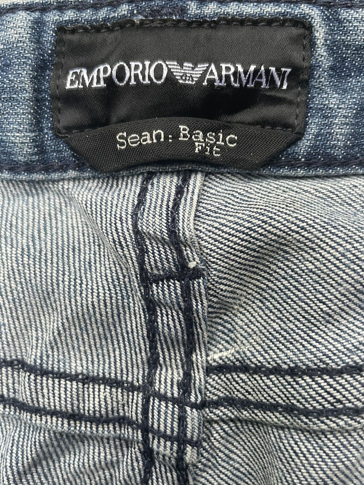 Designer Emporio Armani Distresed Denim Size US 31 - 13 Thumbnail